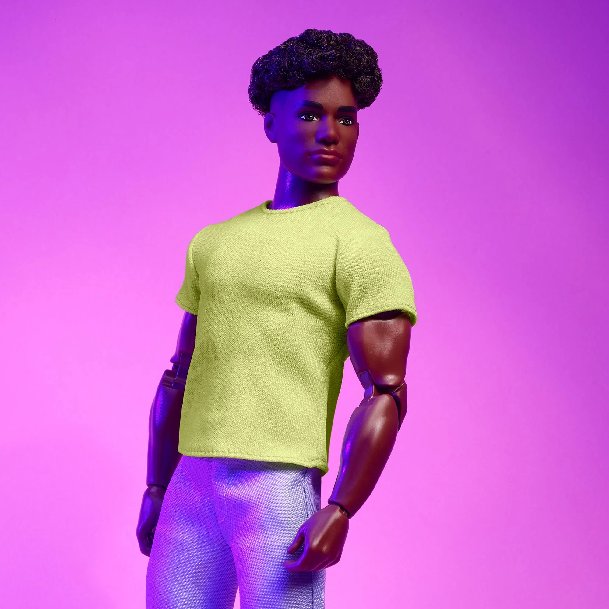 Mattel Creations Barbie Looks Doll #25 (Buff Body Ken, Short Black Hair)