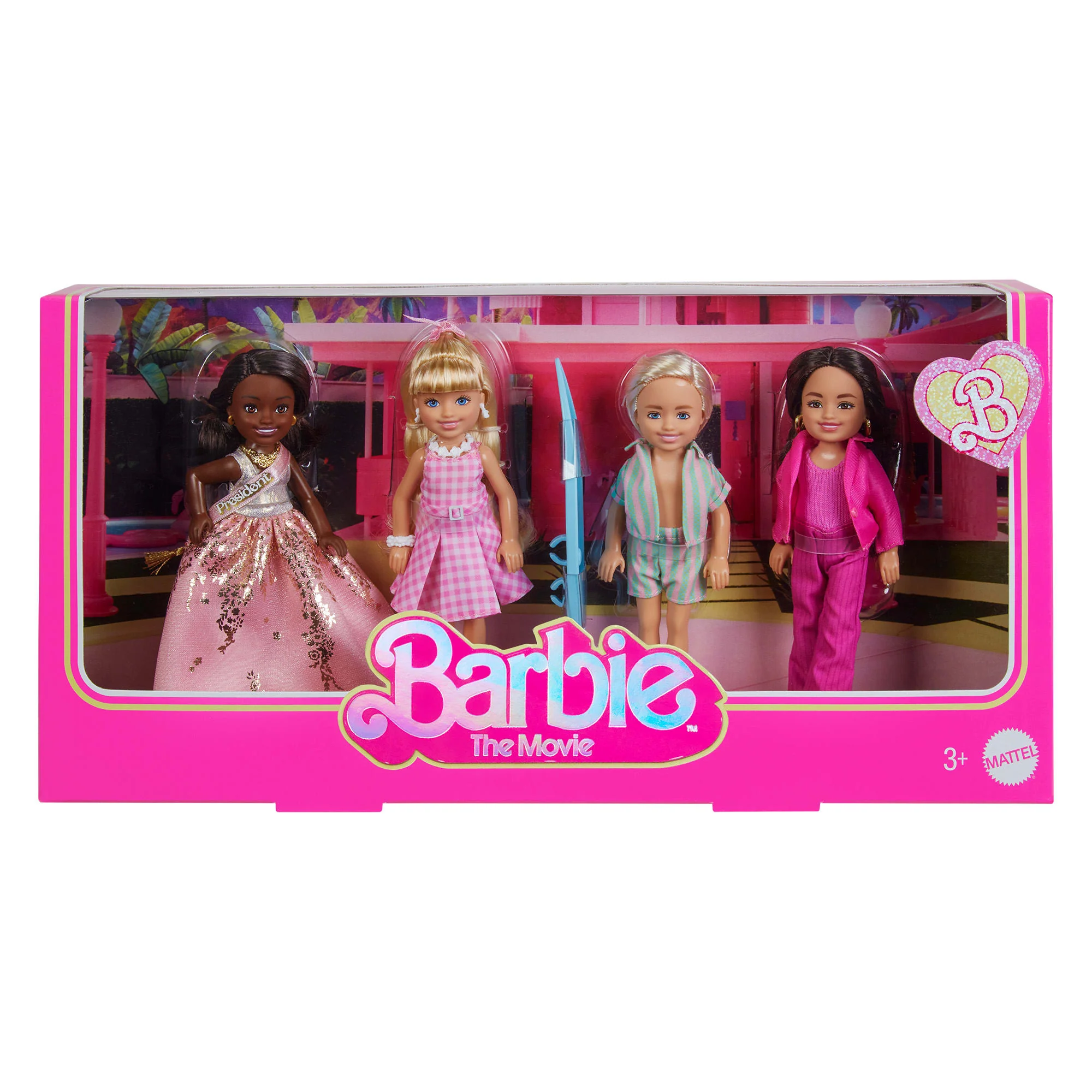 Mattel Creations Barbie The Movie Chelsea Small Doll 4-Pack
