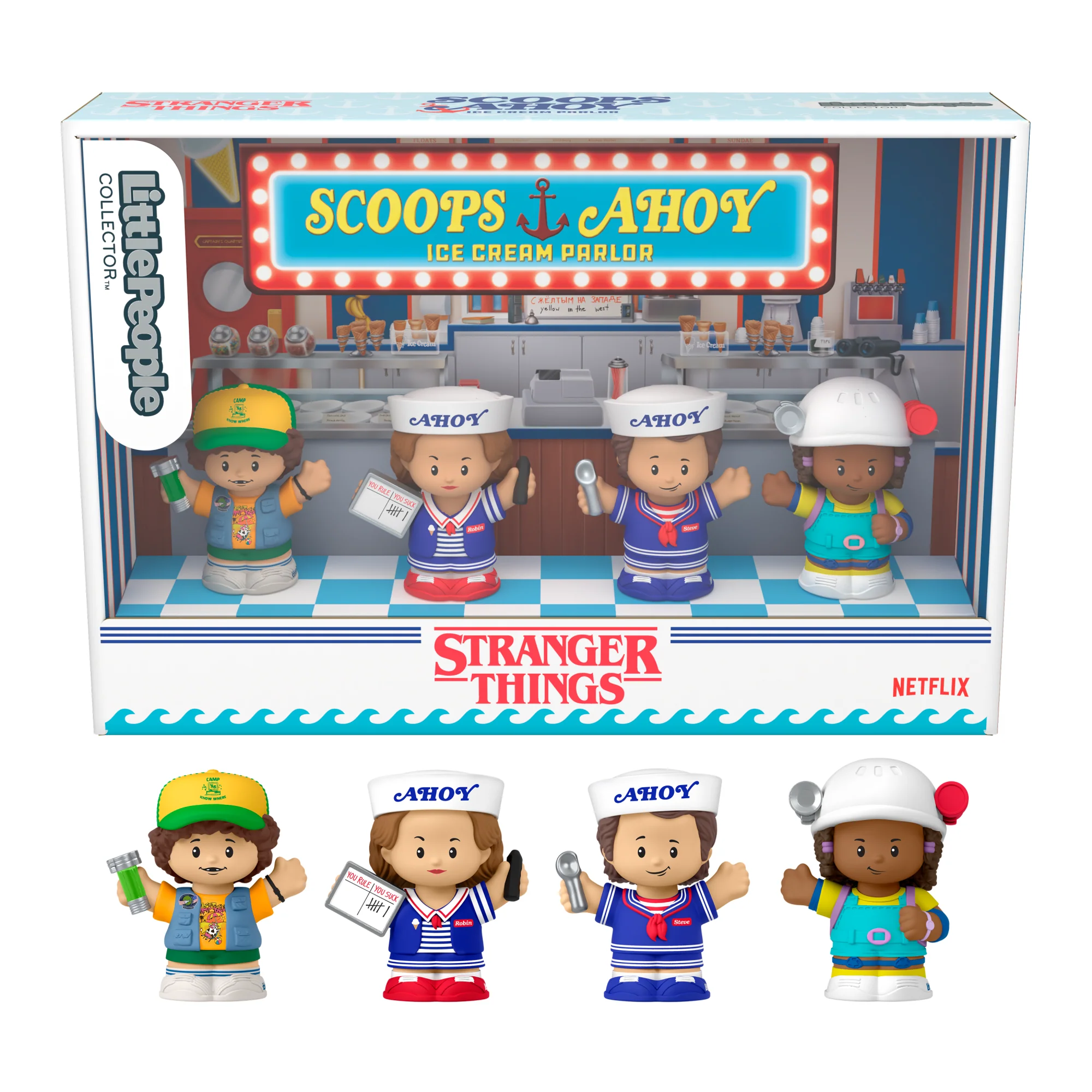 Mattel Creations Little People Collector Stranger Things: Scoops Troop Special Edition Set