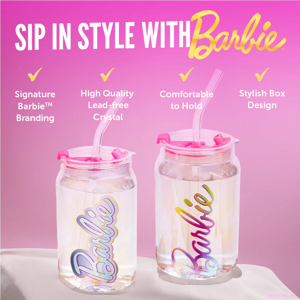 Mattel Creations Barbie™ X Dragon Glassware® Aura Drinking Glasses