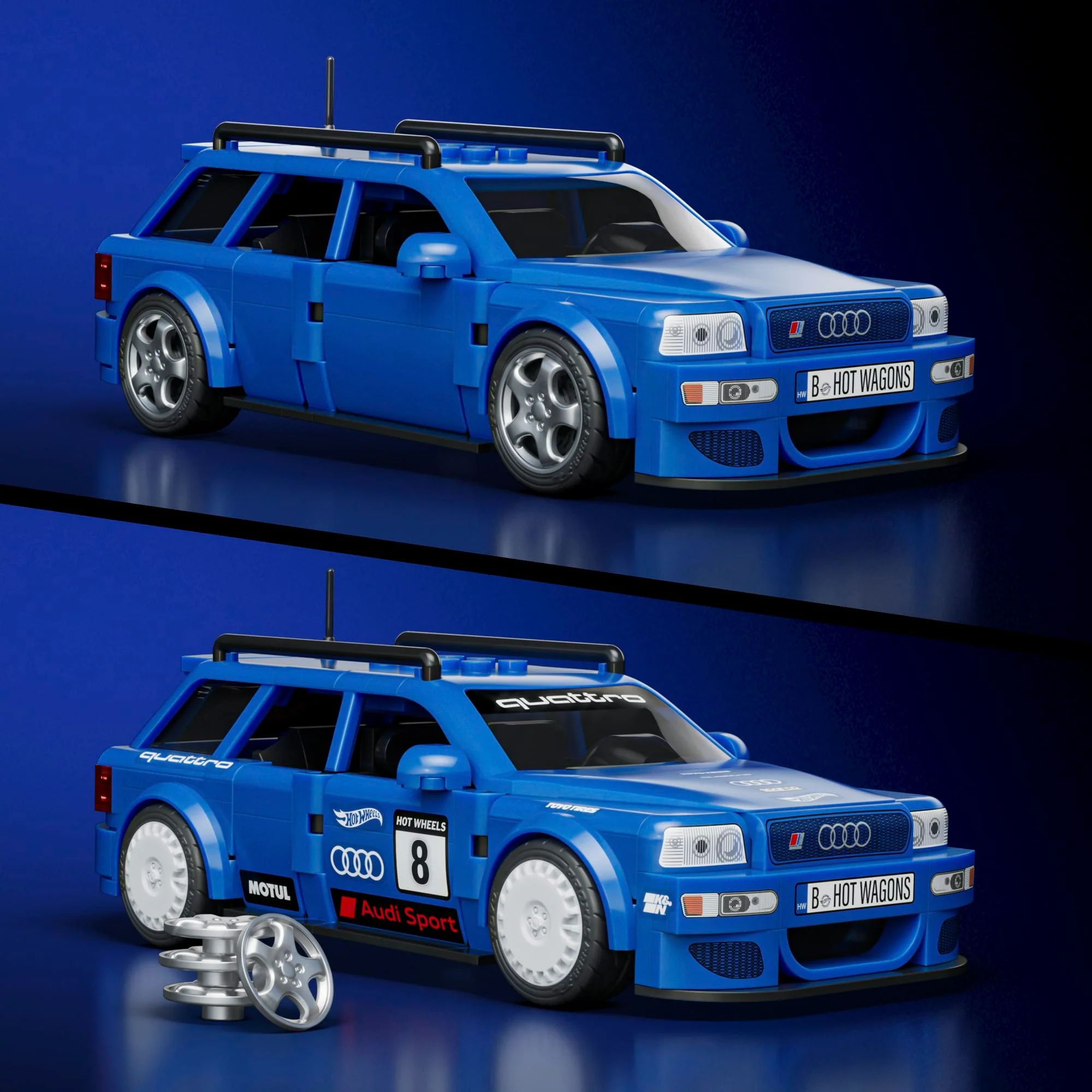 Mattel Creations Mattel Brick Shop Hot Wheels '94 Audi Avant RS2