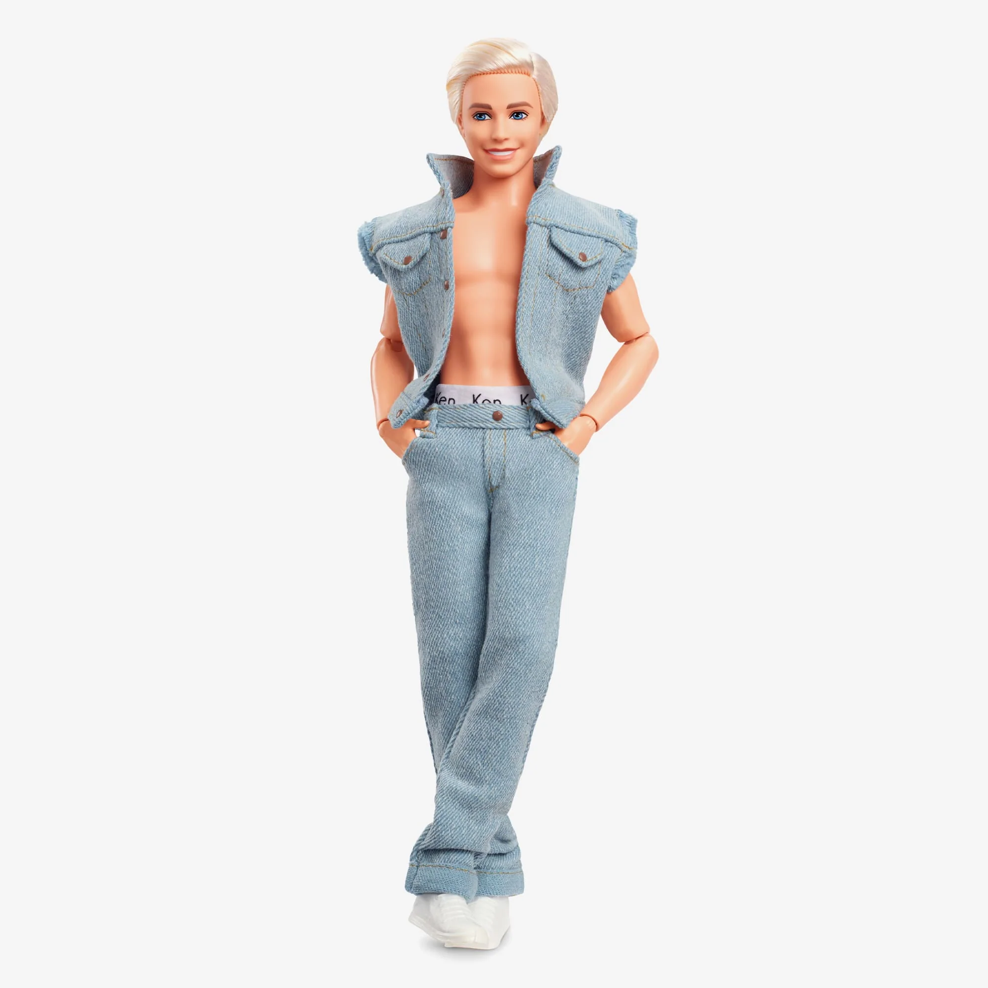 Mattel Creations Ken Doll Wearing Denim Matching Set – Barbie The Movie