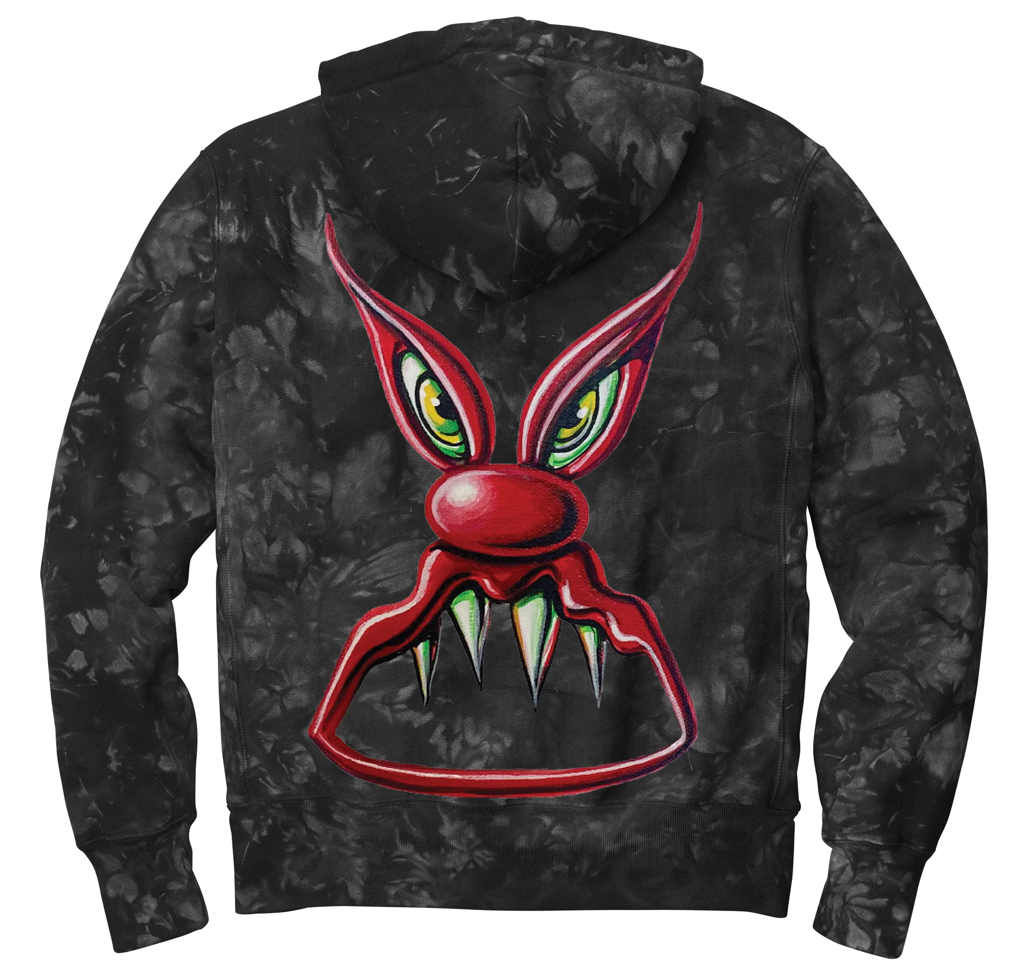 Mattel Creations Hot Wheels x Kenny Scharf Black Tie Dye Hoodie