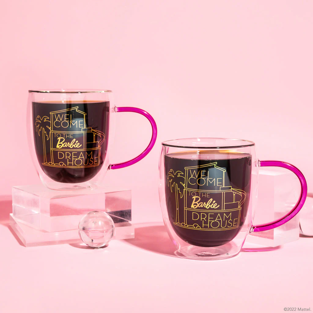 Mattel Creations Barbie™ X Dragon Glassware® Dreamhouse™ Coffee Mugs