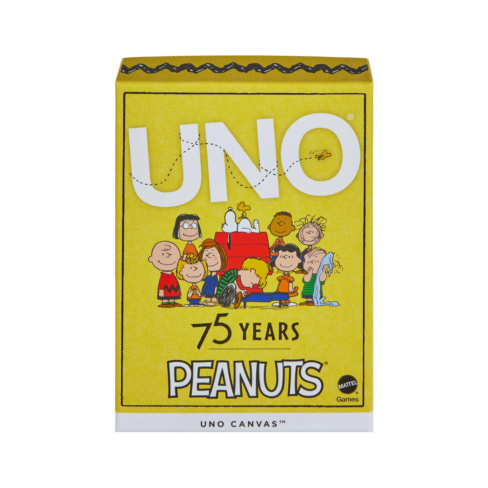 Mattel Creations UNO Canvas Peanuts Card Deck