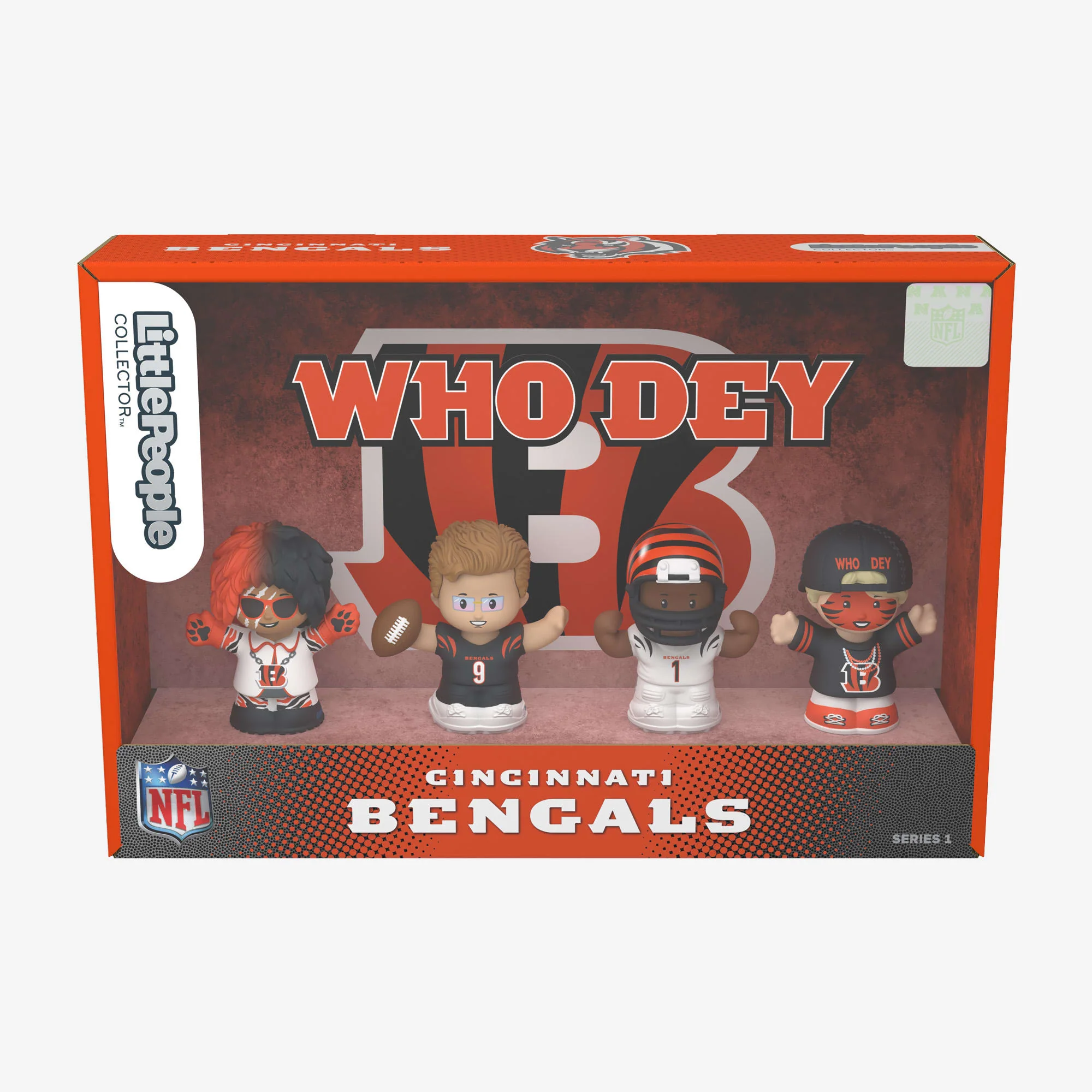 Mattel Creations Little People Collector x NFL Cincinnati Bengals Set