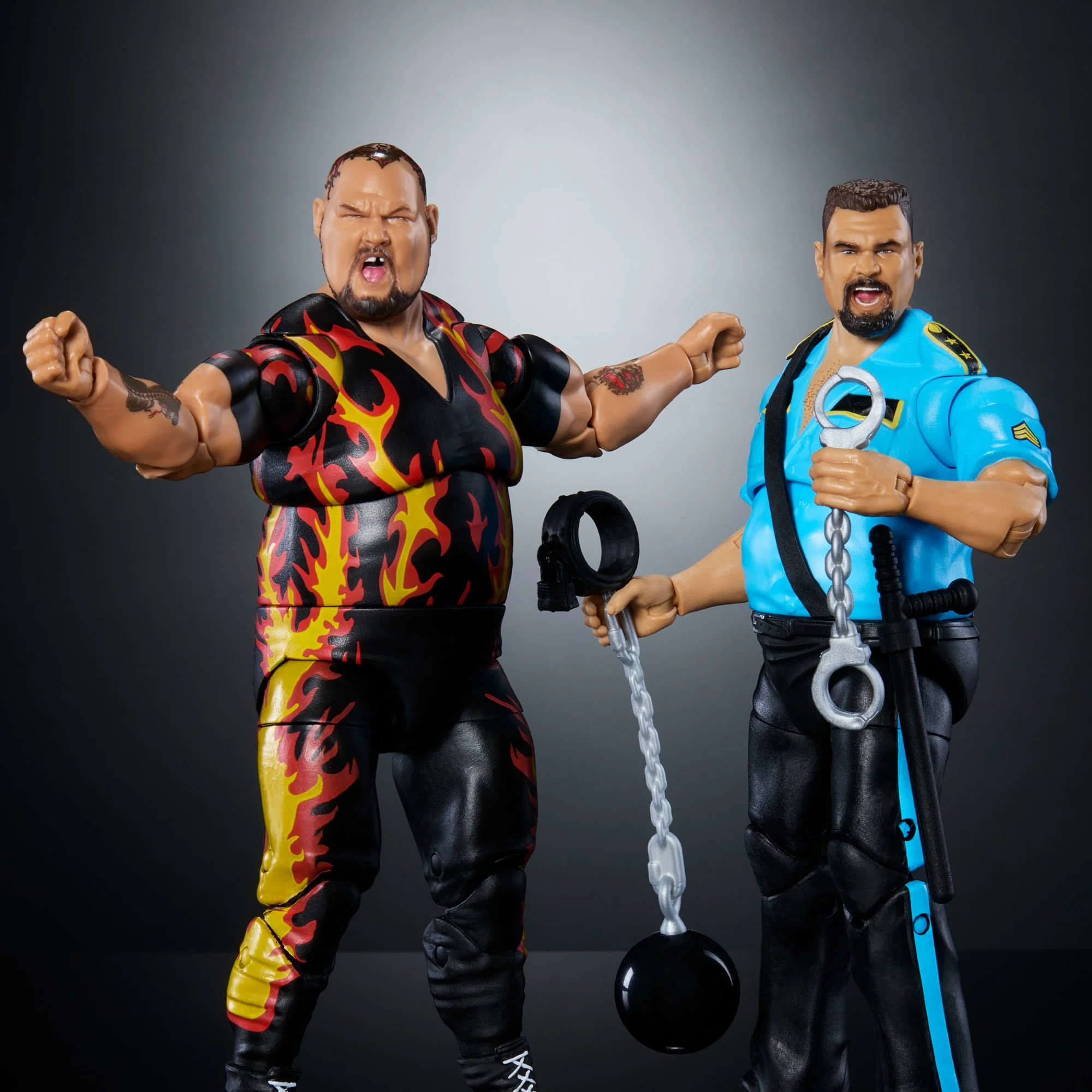 Mattel Creations WWE Coliseum Collection Bam Bam Bigelow & Big Boss Man 2-Pack Action Figures