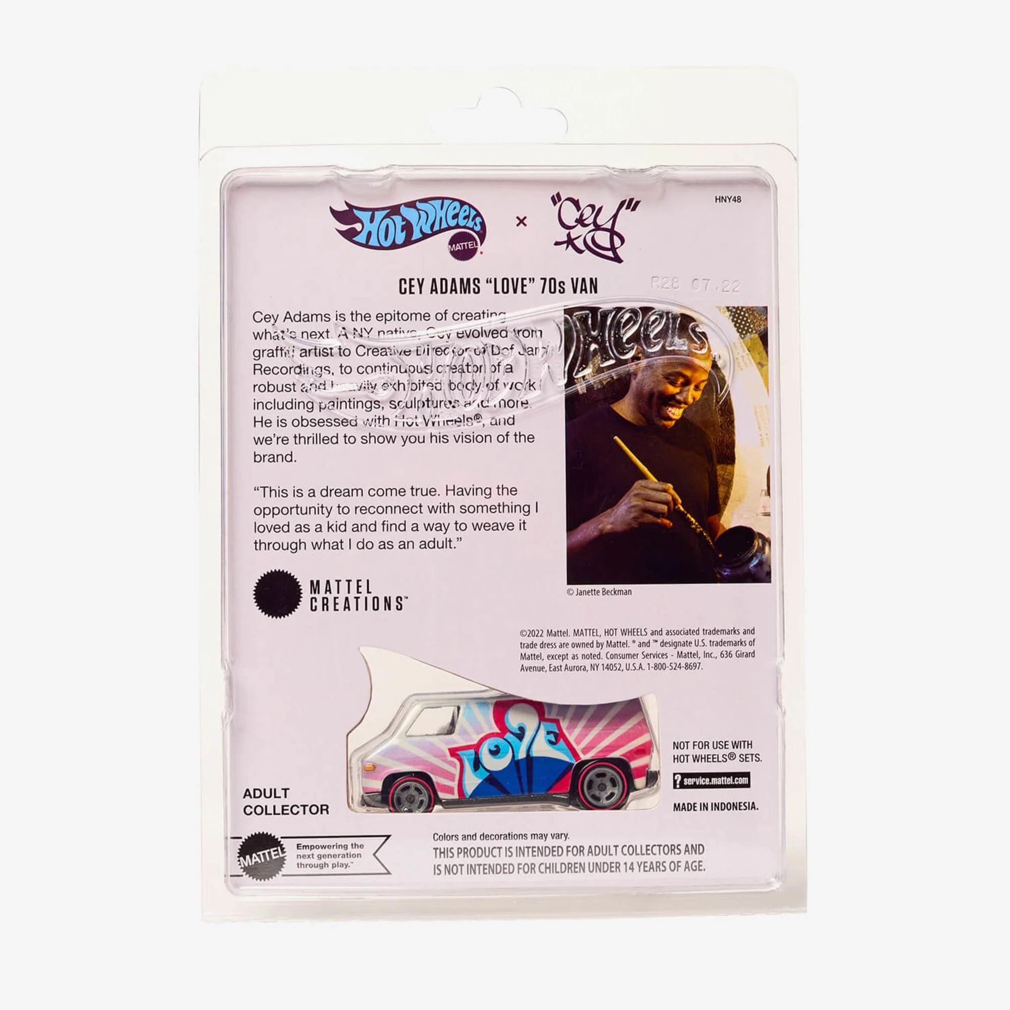 Mattel Creations Hot Wheels Cey Adams “LOVE” 70's Van