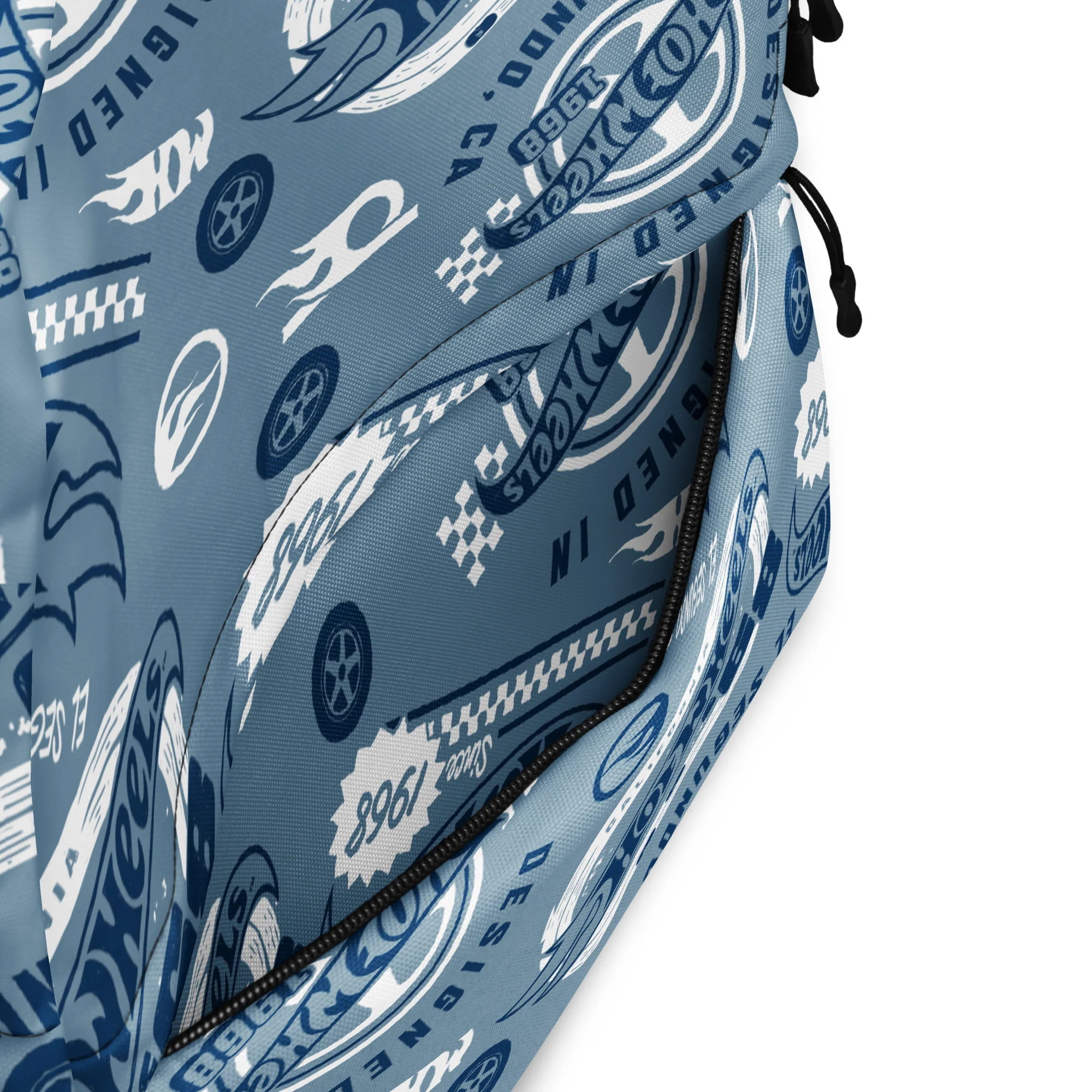 Mattel Creations Hot Wheels Racing Blue Backpack