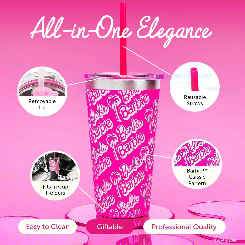 Mattel Creations Barbie™ X Dragon Glassware® Tumbler - 16 Oz