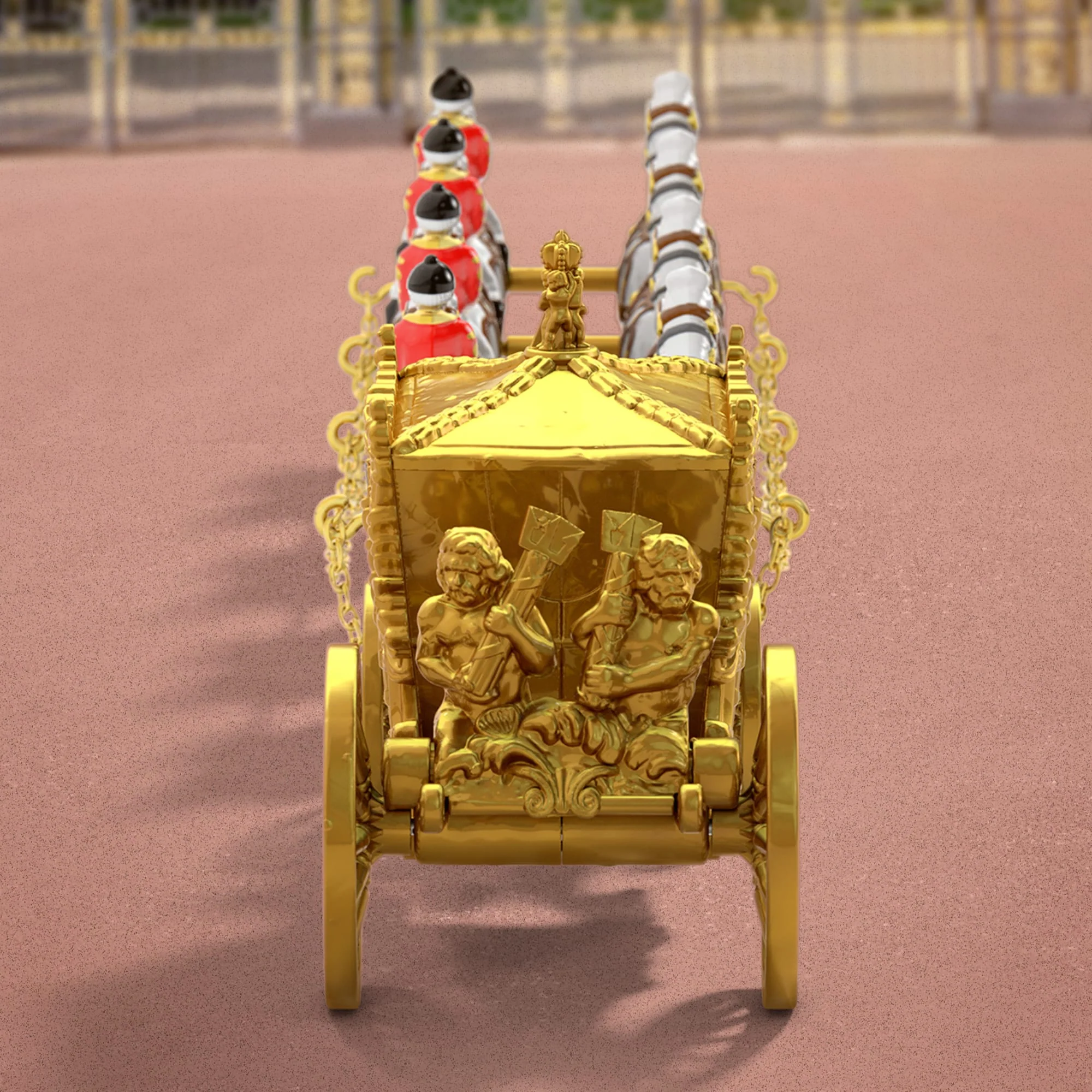 Mattel Creations Matchbox Collectors Coronation Gold State Coach