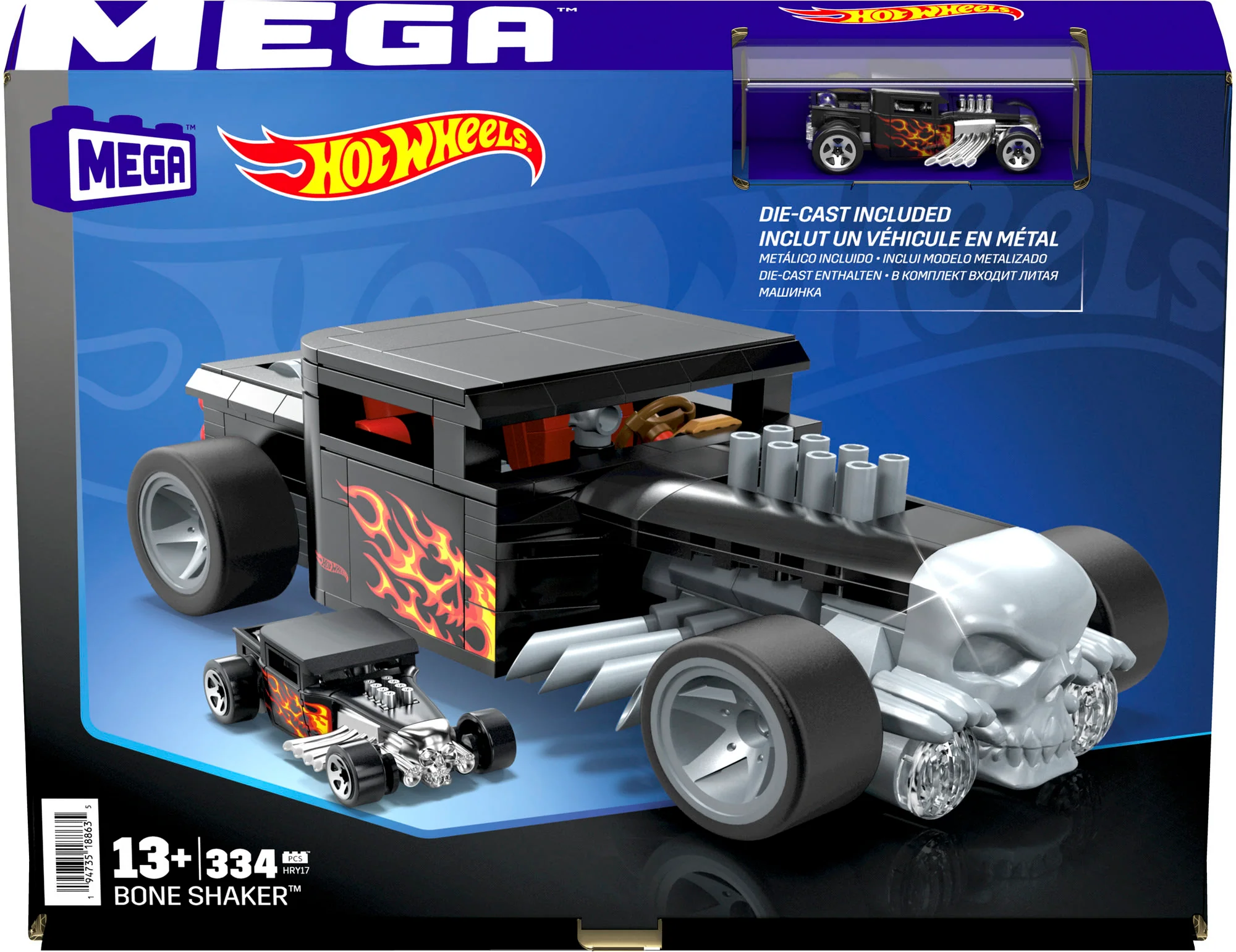 Mattel Creations MEGA Showcase Hot Wheels Bone Shaker Building Set