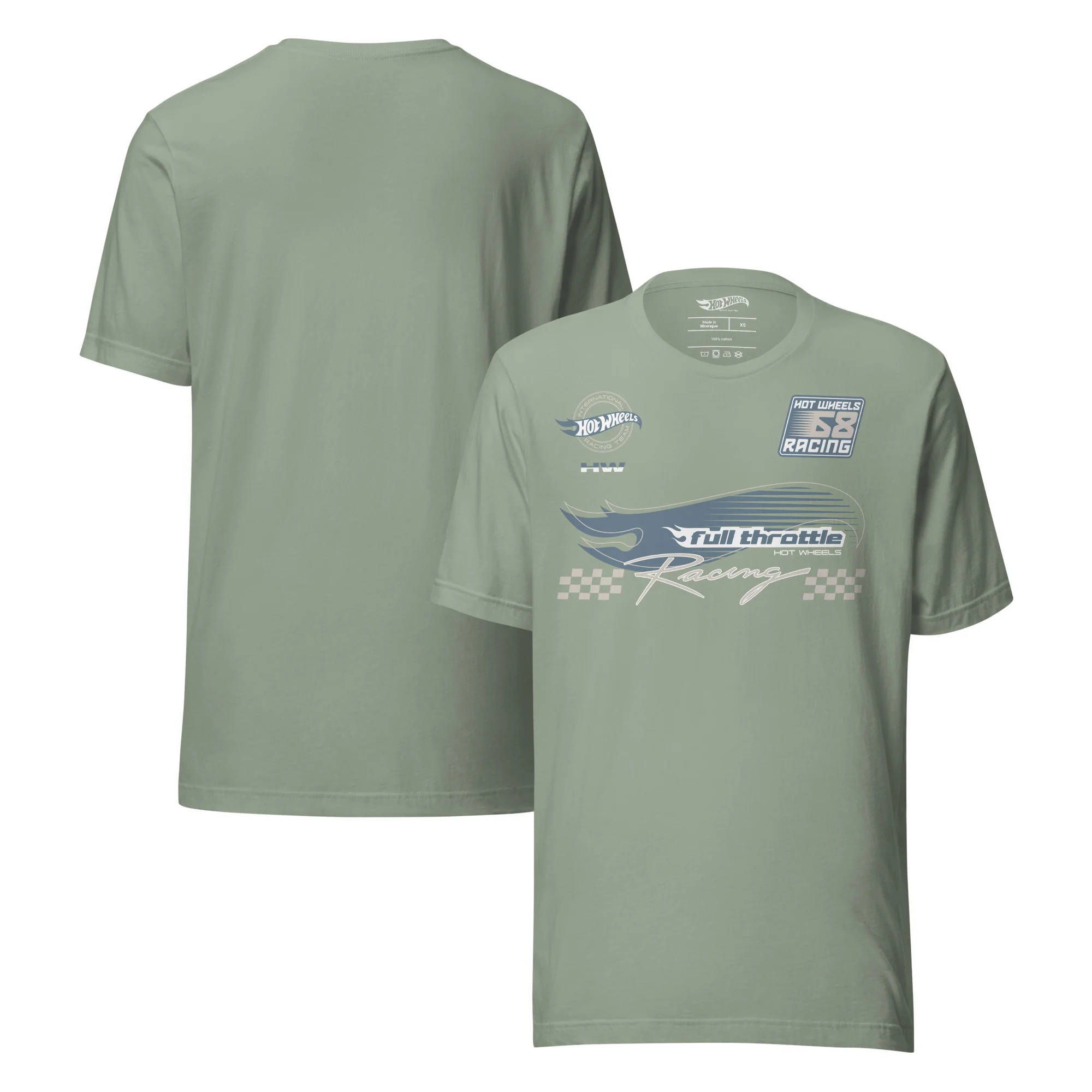 Mattel Creations Hot Wheels Racing Green T-Shirt