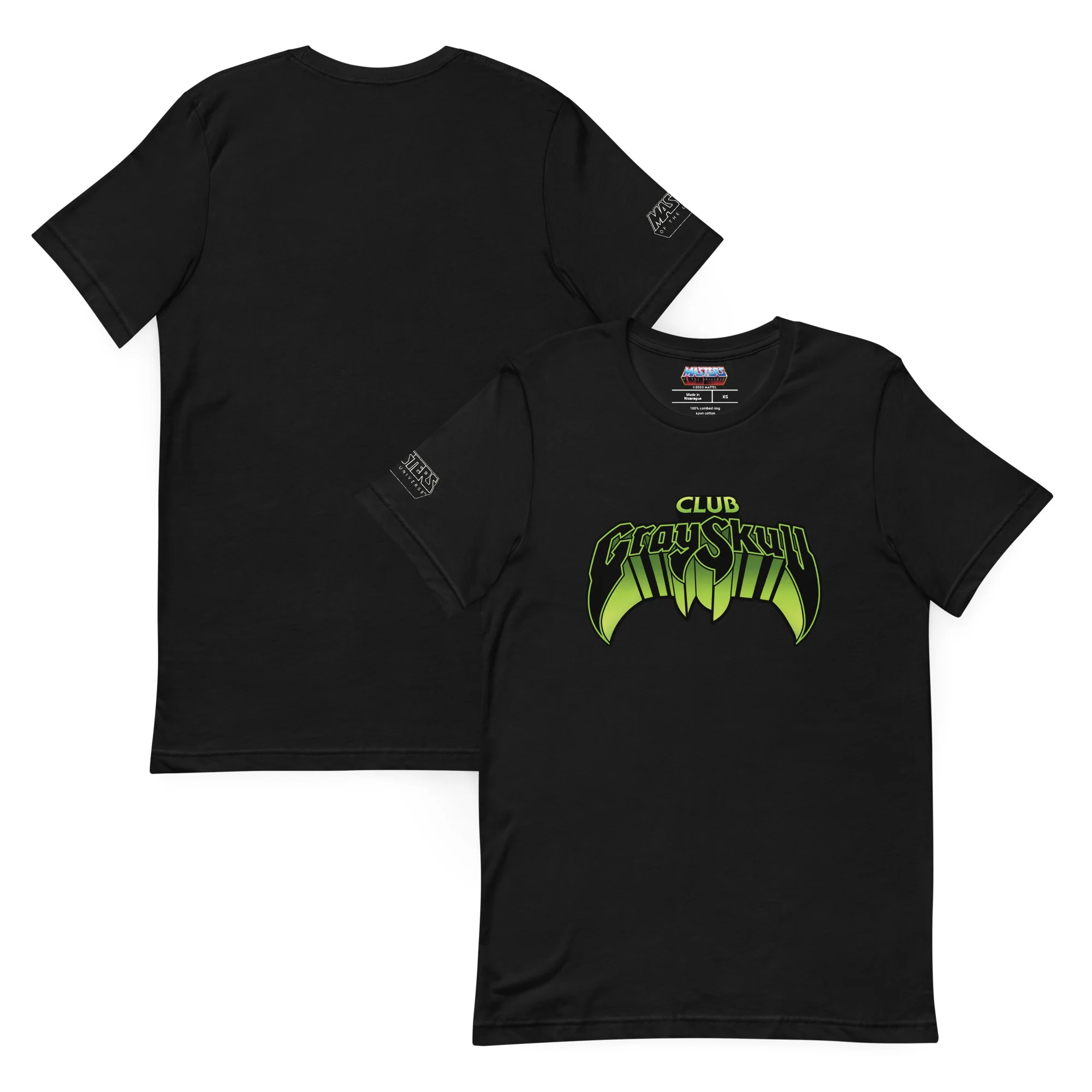 Mattel Creations Masters of the Universe Club Grayskull Black T-Shirt