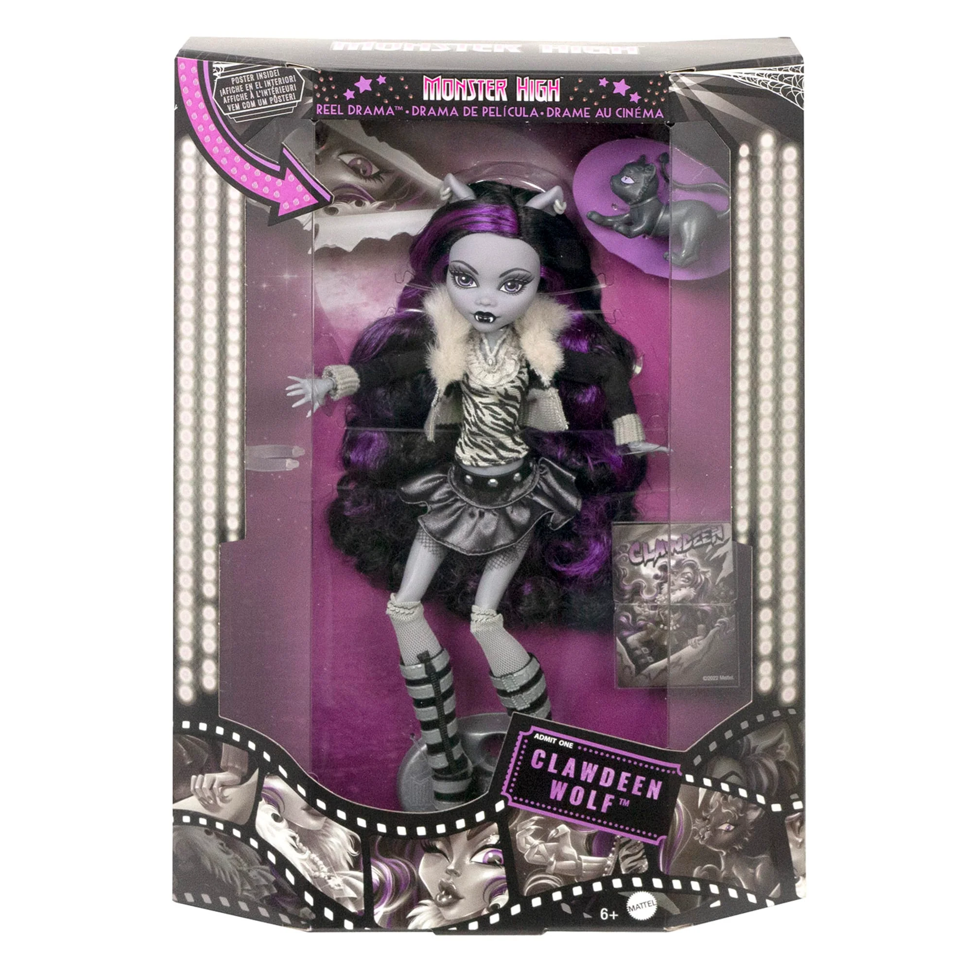 Mattel Creations Monster High Reel Drama Clawdeen Wolf Doll