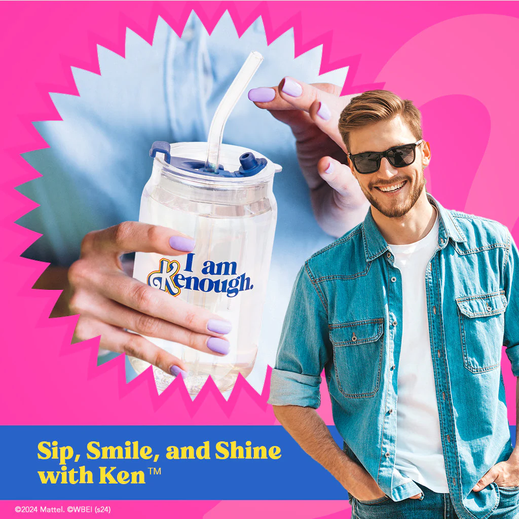Mattel Creations Barbie™ the Movie X Dragon Glassware® I'm Just Ken™ Drinking Glasses