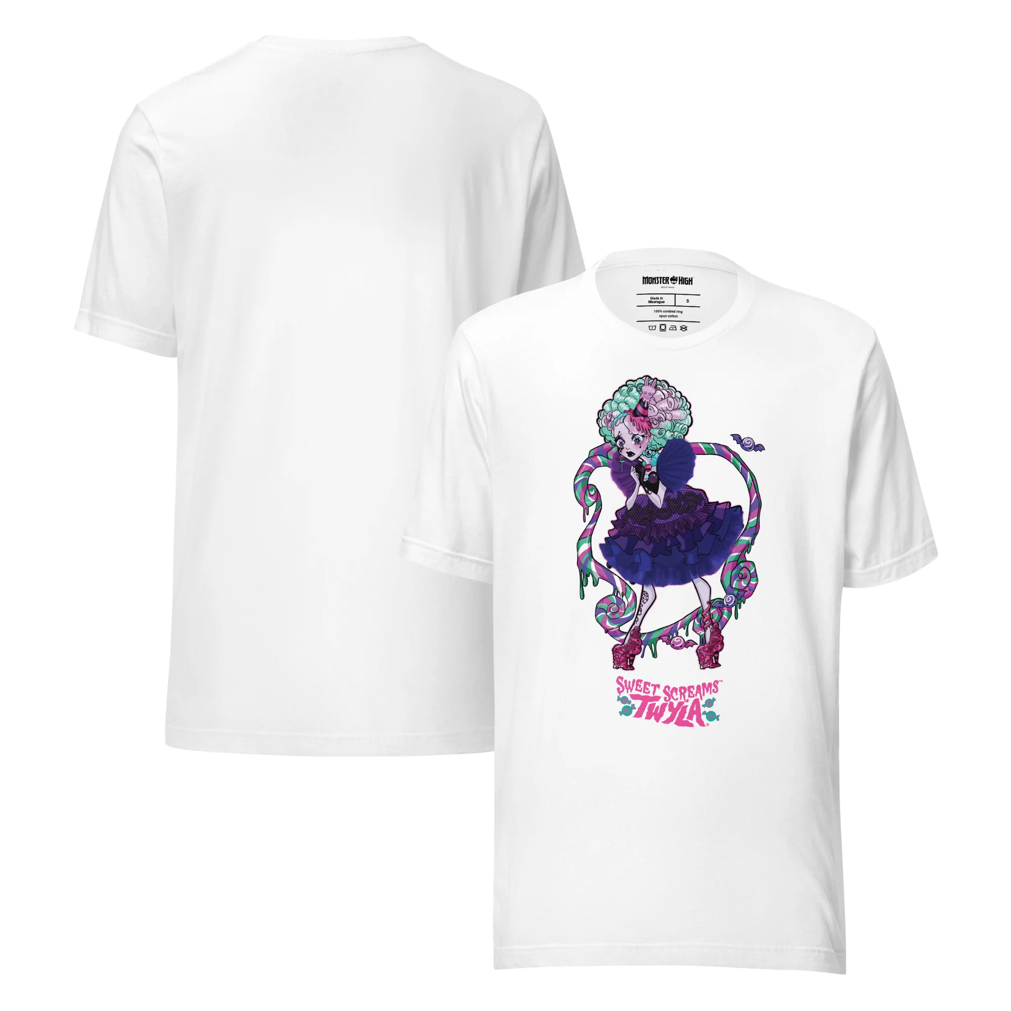 Mattel Creations Monster High Sweet Scream Twyla White T-Shirt