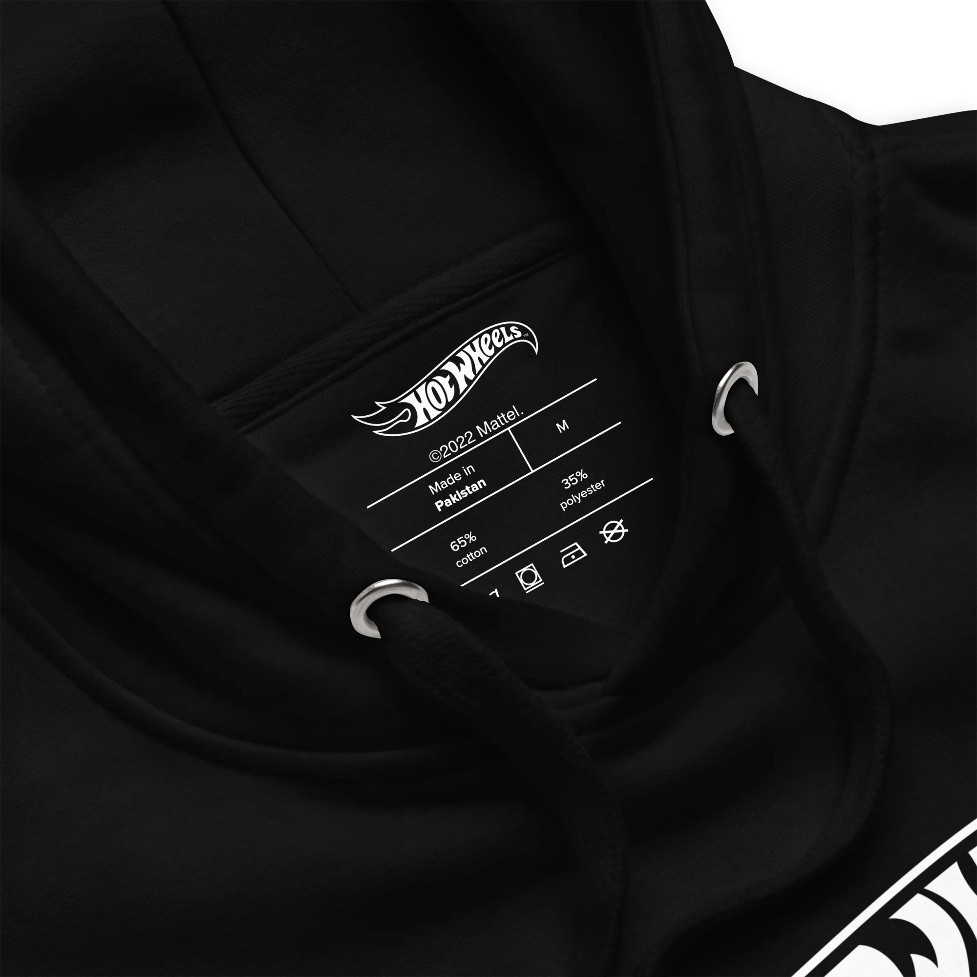 Mattel Creations Hot Wheels® Red Line Club® 20th Anniversary Silhouette Logo Black Hoodie