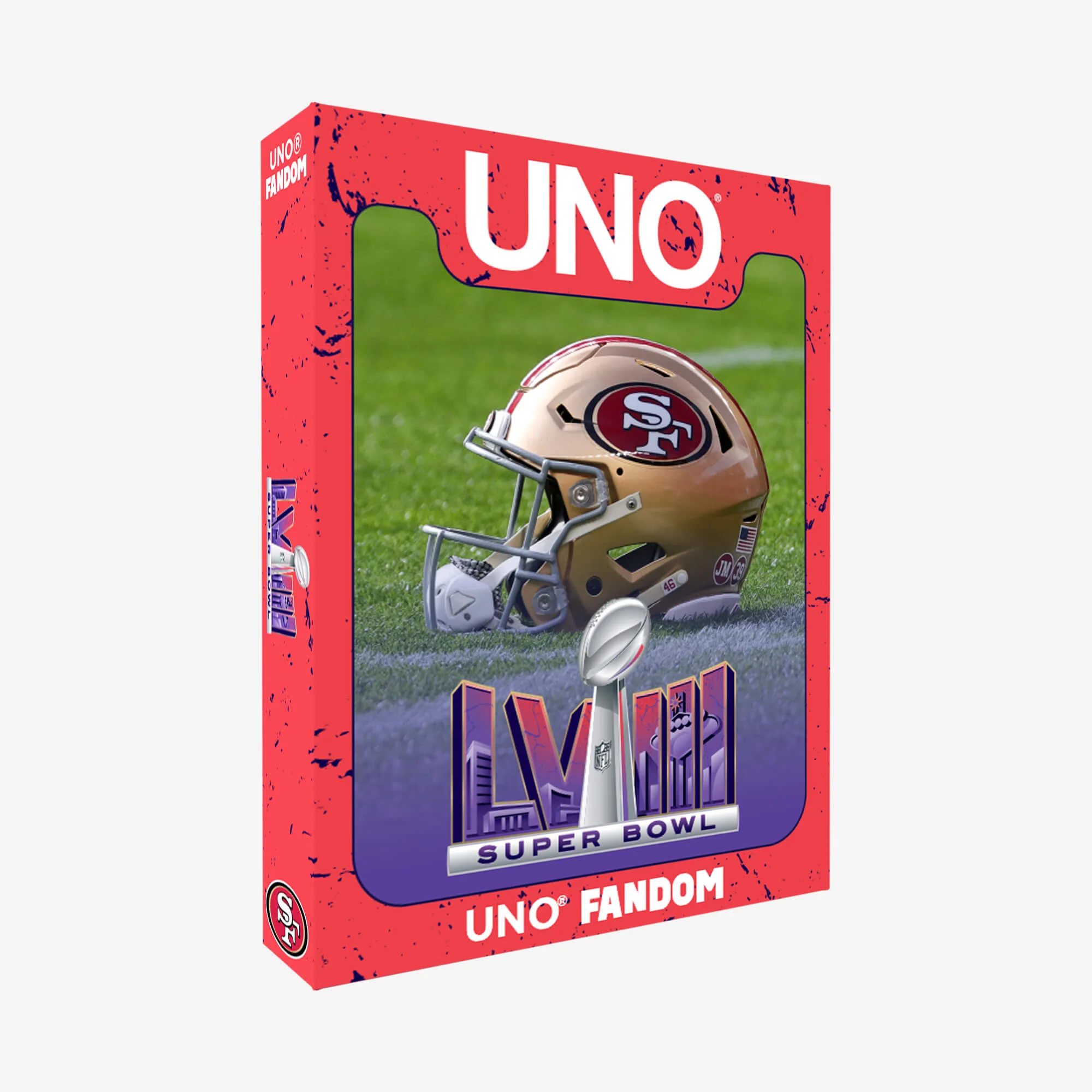 Mattel Creations UNO LVIII Super Bowl Card Game San Francisco 49ers