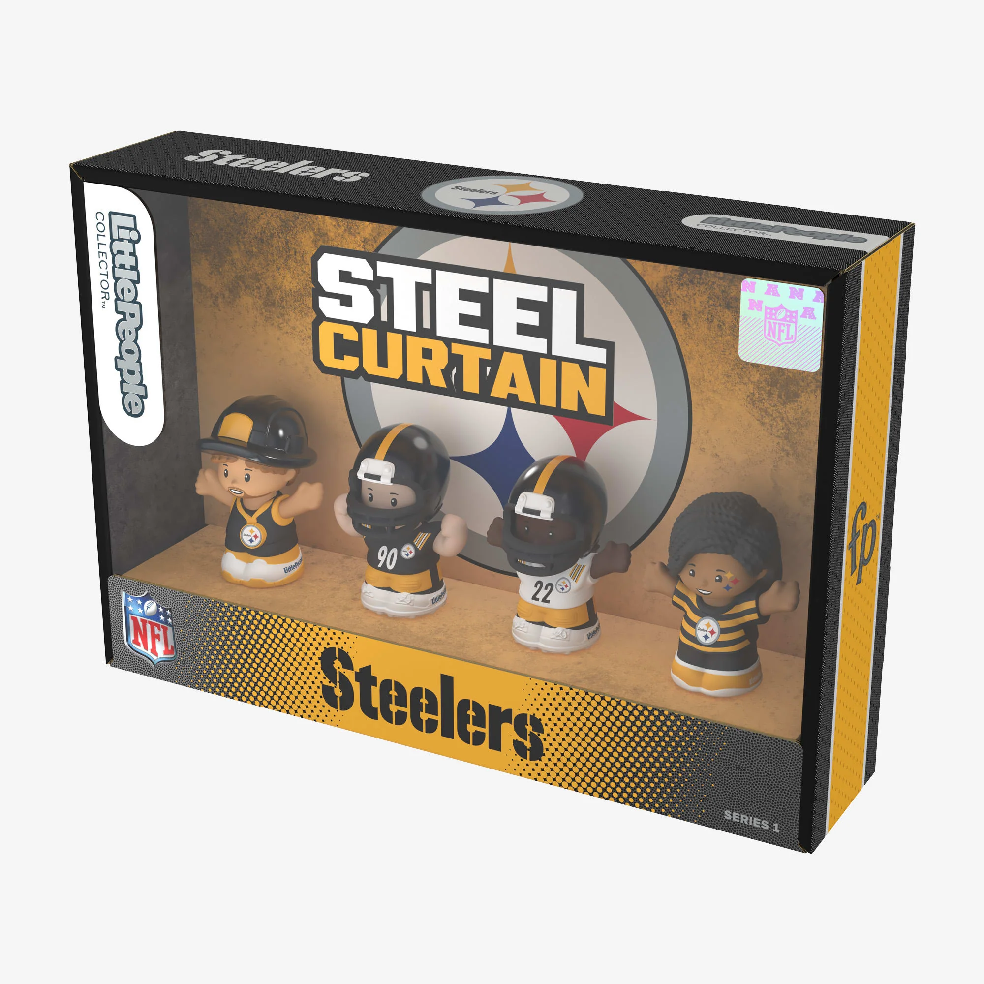 Mattel Creations Little People Collector x NFL Pittsburgh Steelers Set