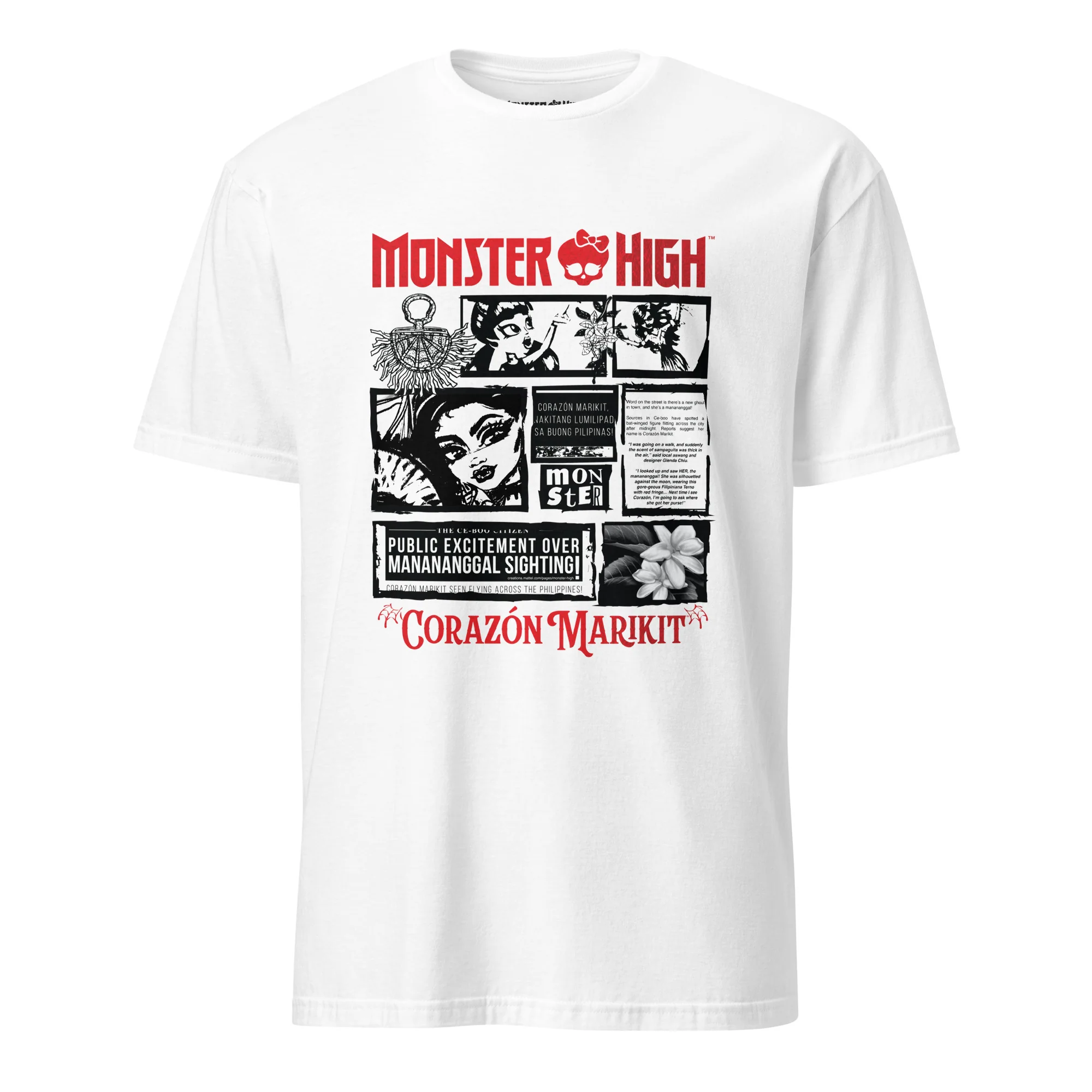 Mattel Creations Monster High Corazon Marikit White T-Shirt