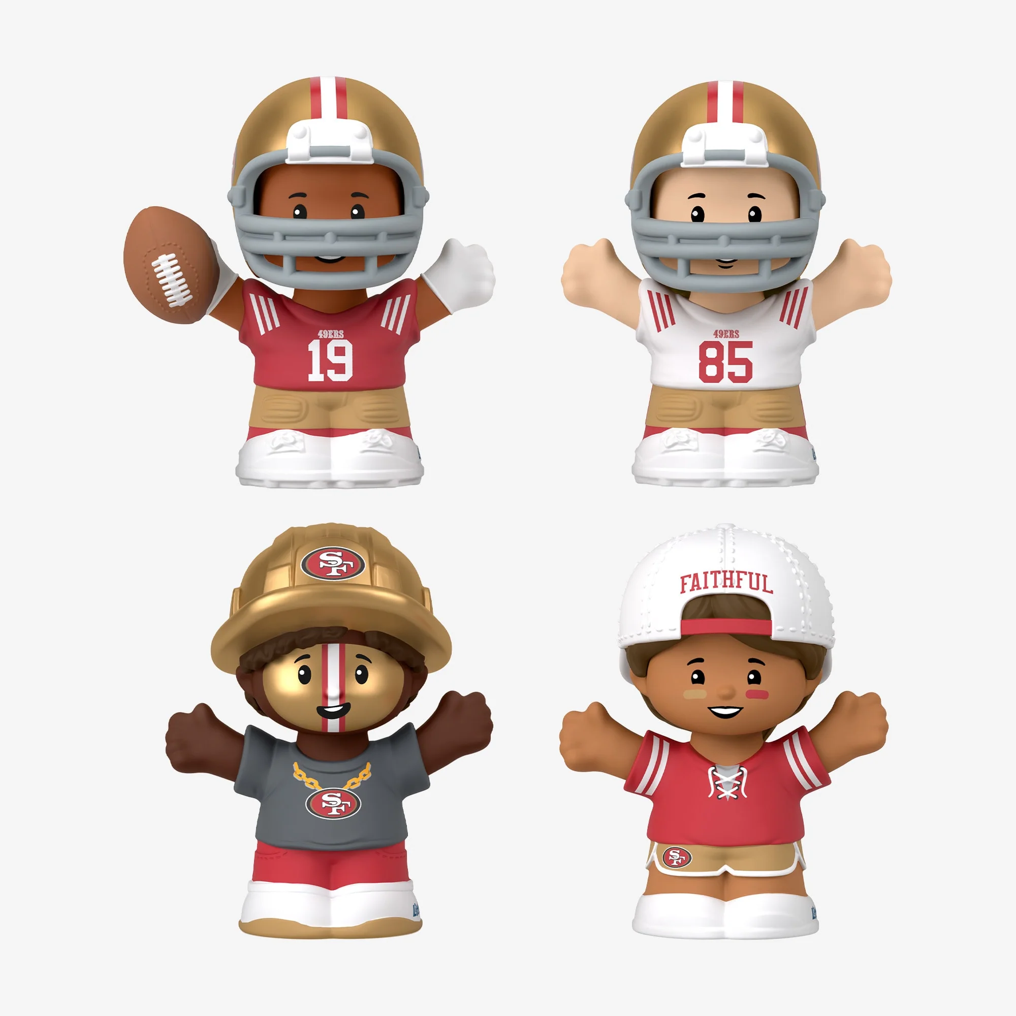 Mattel Creations Little People Collector x NFL San Francisco 49ers Set