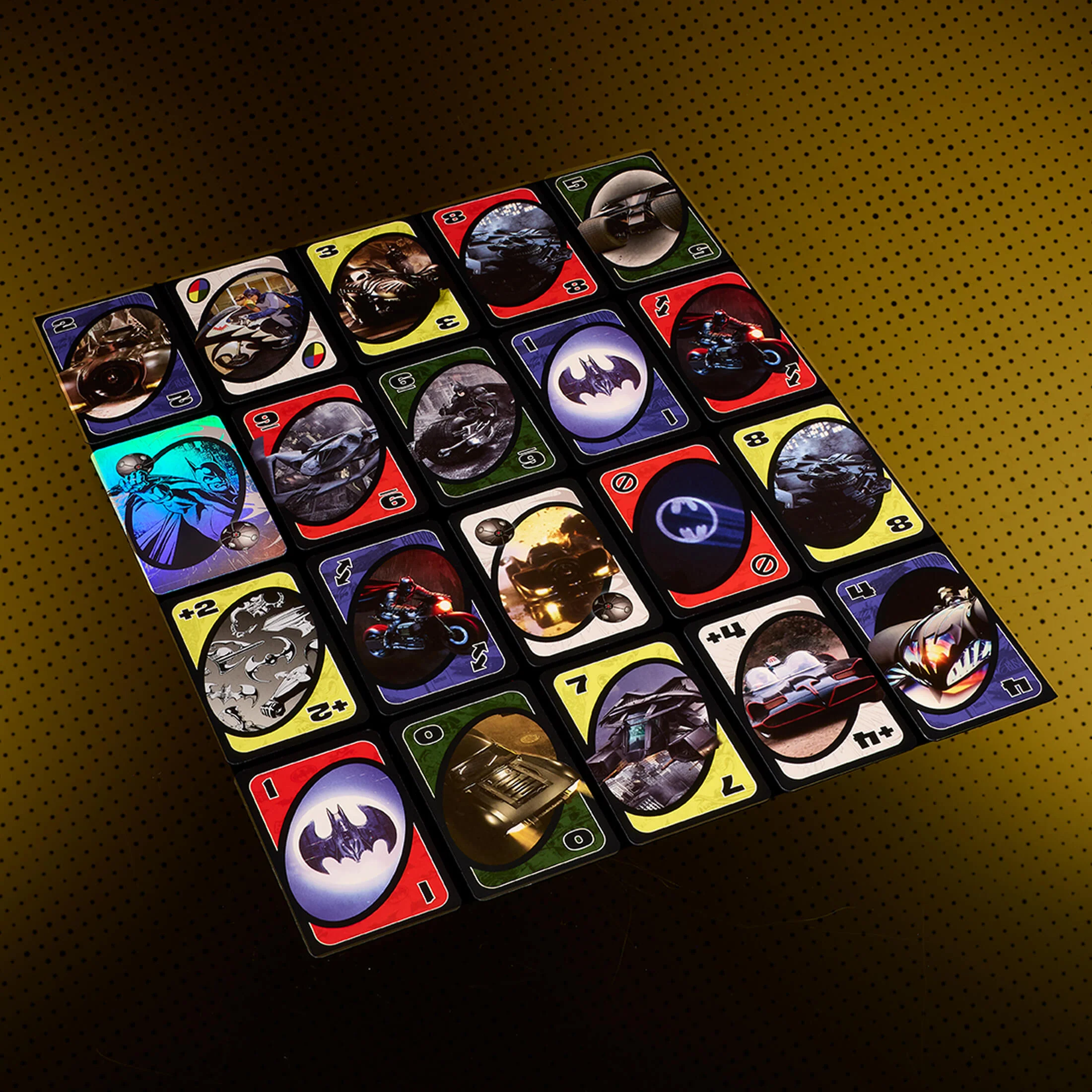 Mattel Creations UNO Fandom Batman: Batmobiles & Gadgets Deck