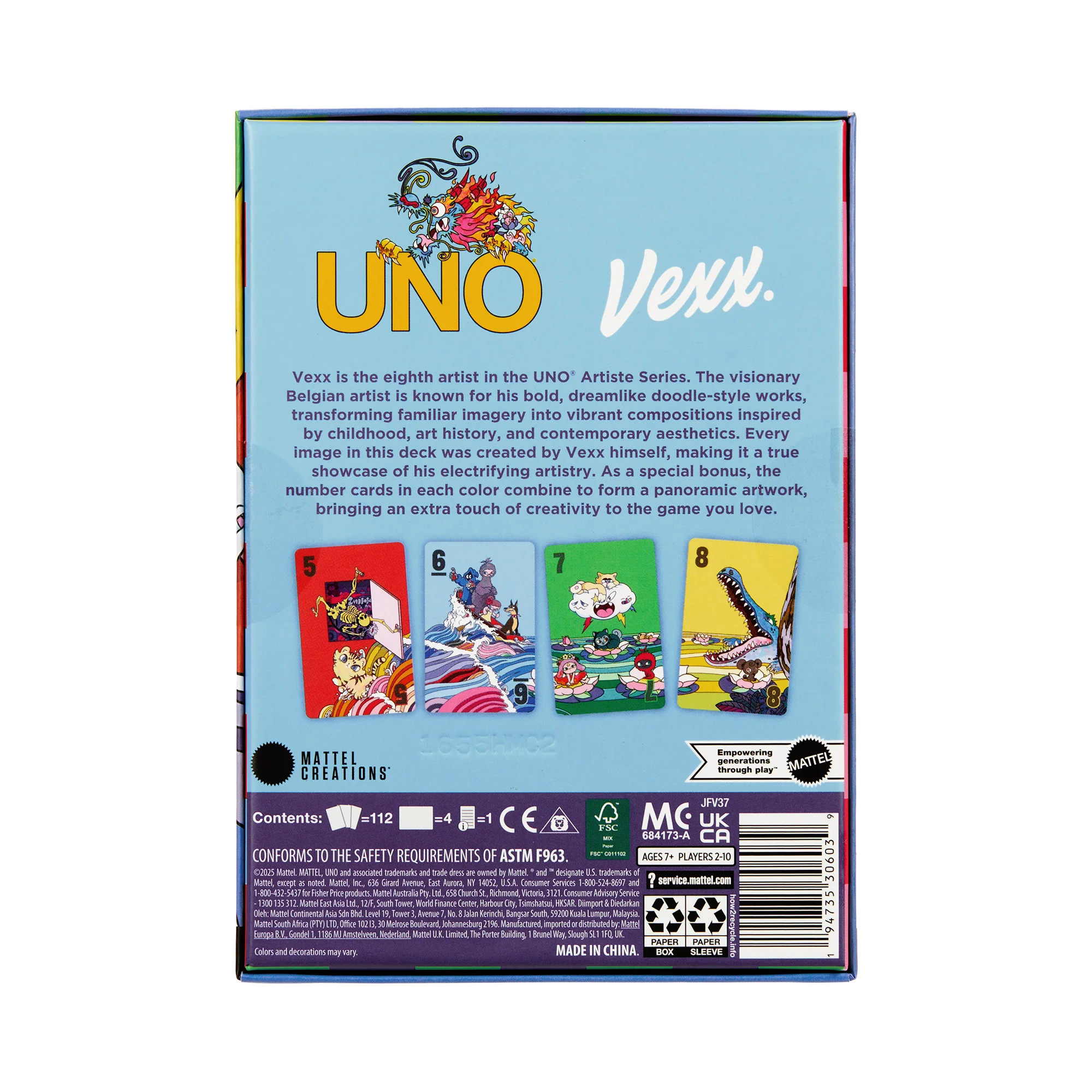 Mattel Creations UNO Artiste Vexx Deck