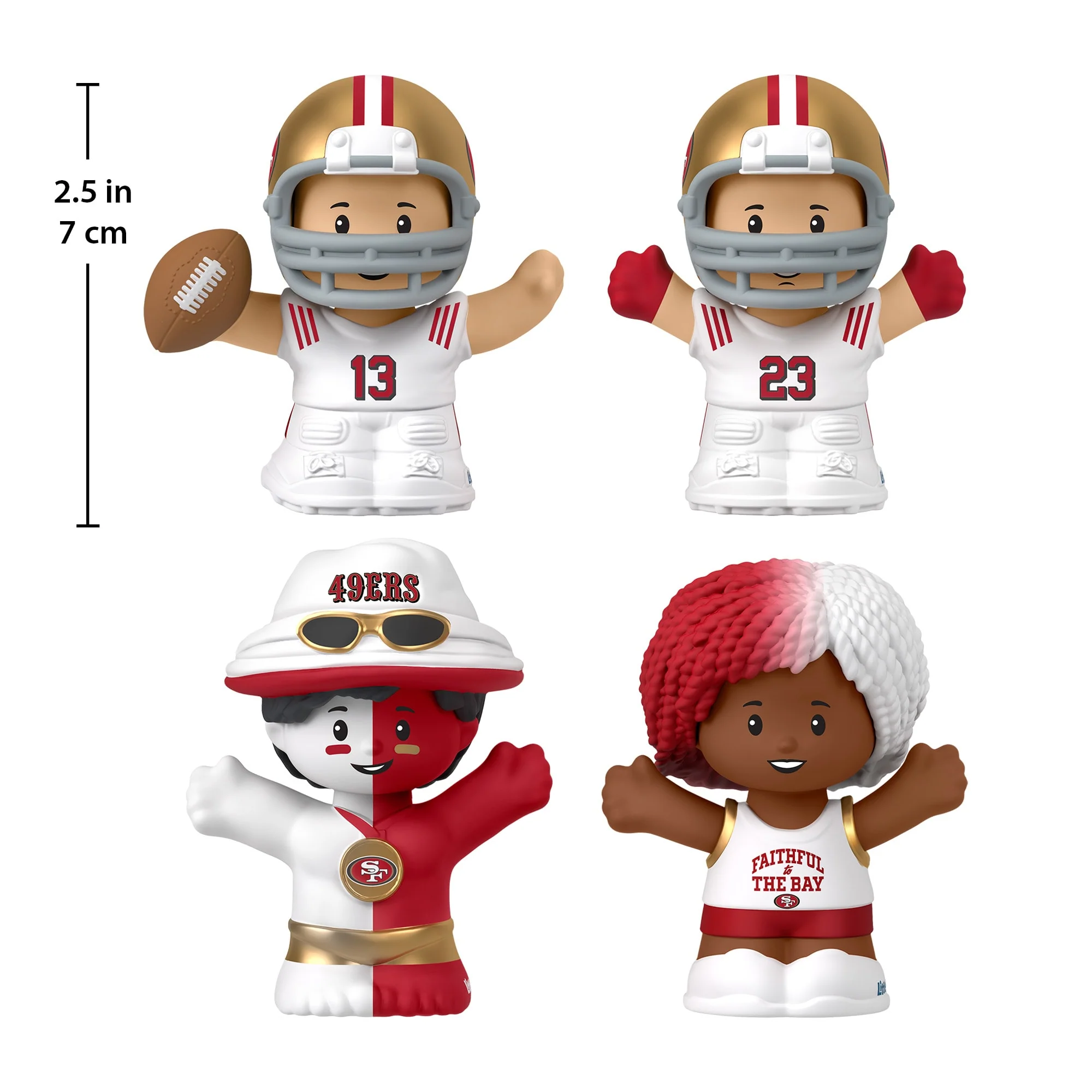 Mattel Creations Little People Collector San Francisco 49ers Alternate Jersey Figure Set