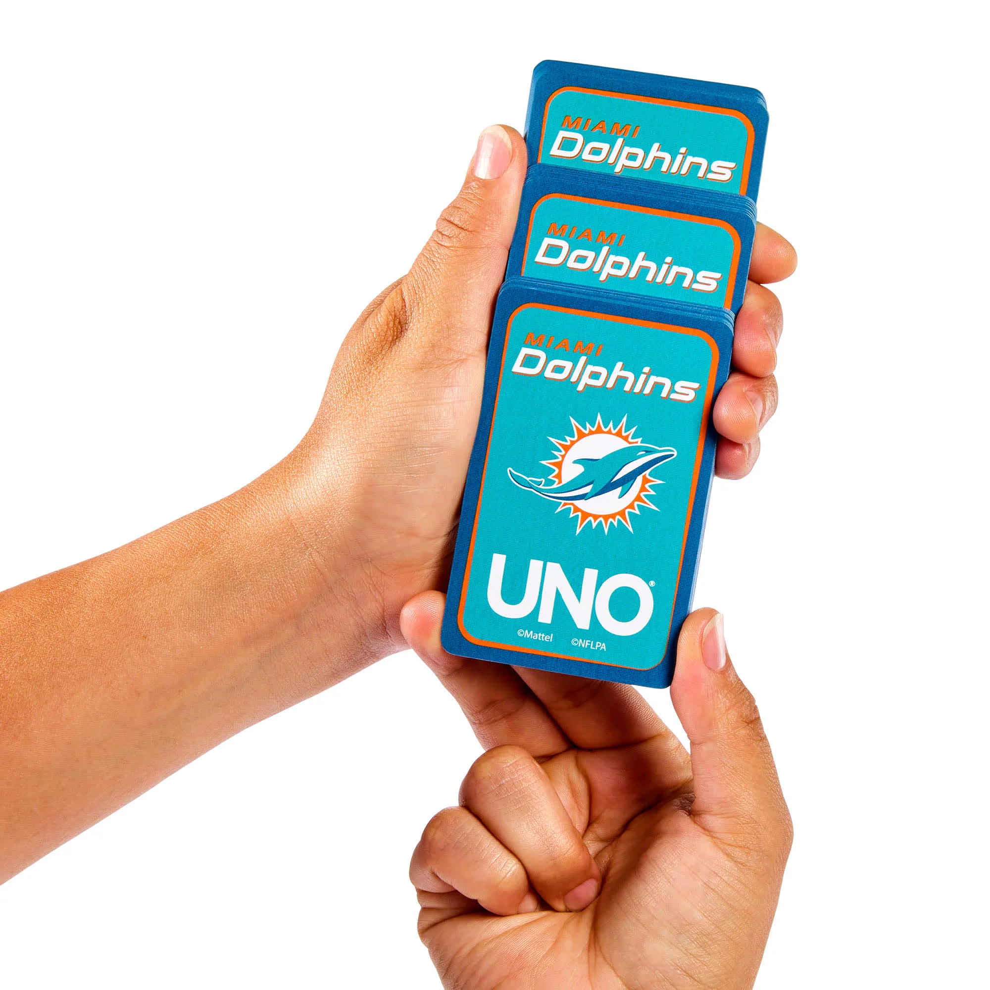 Mattel Creations UNO Fandom NFL Miami Dolphins Game Deck
