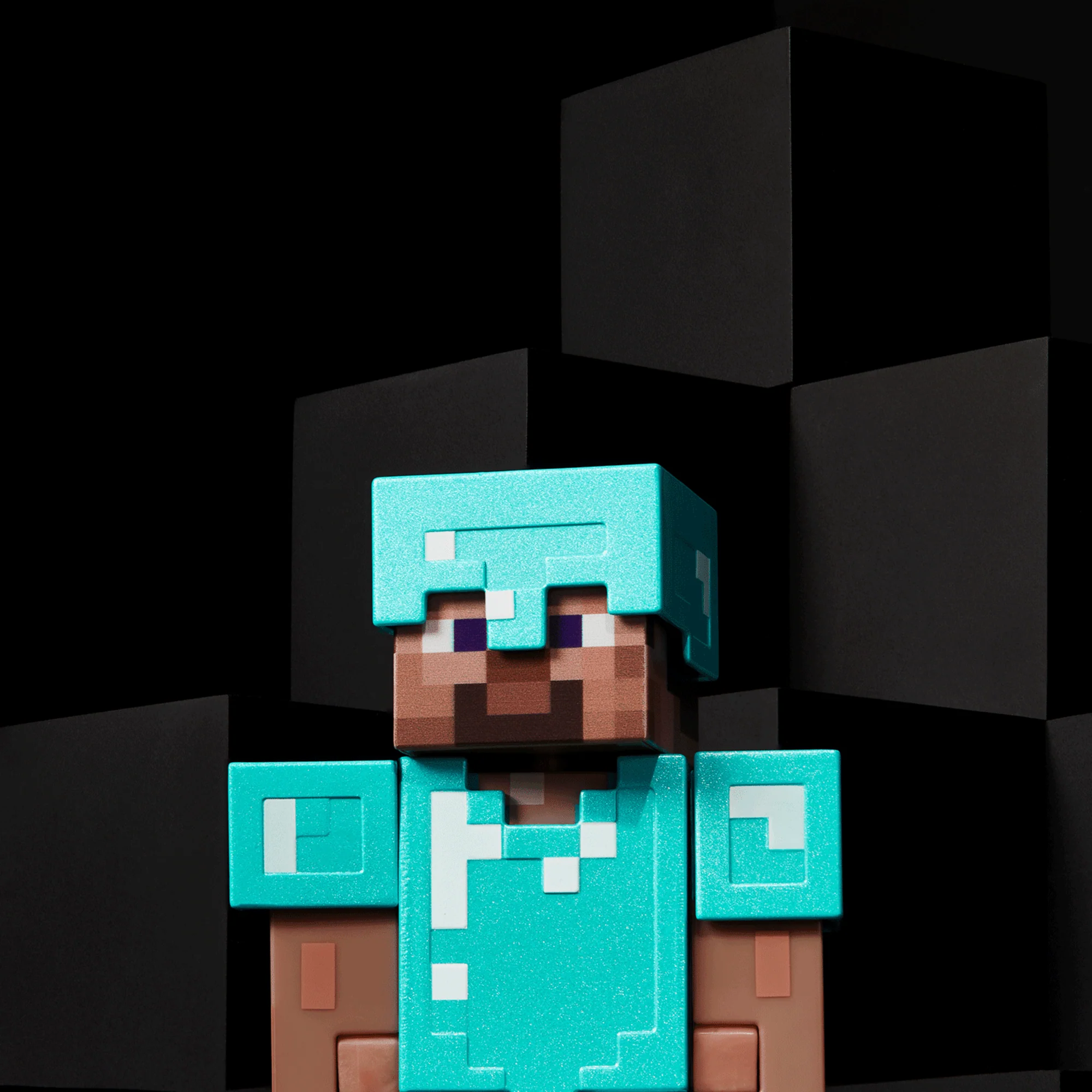 Mattel Creations Minecraft Diamond Level Steve Collector Action Figure