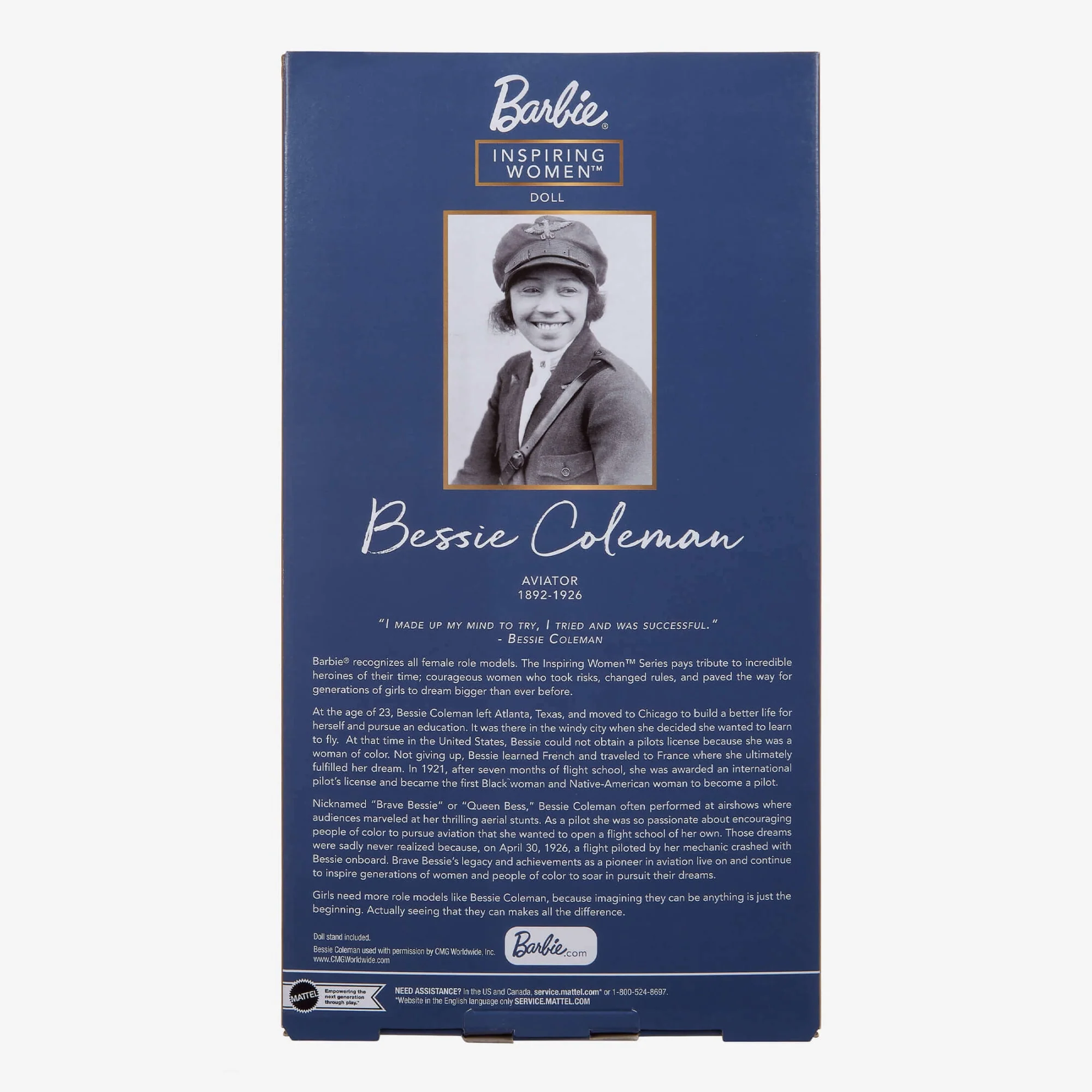 Mattel Creations Barbie Inspiring Women Bessie Coleman Doll