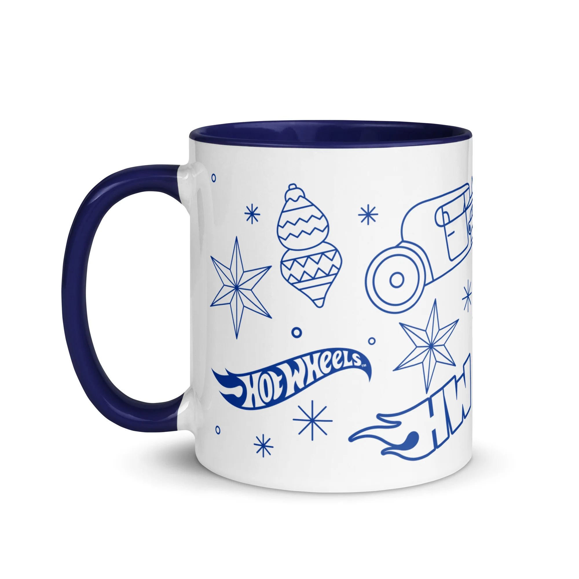 Mattel Creations Hot Wheels Holiday Icons White Mug