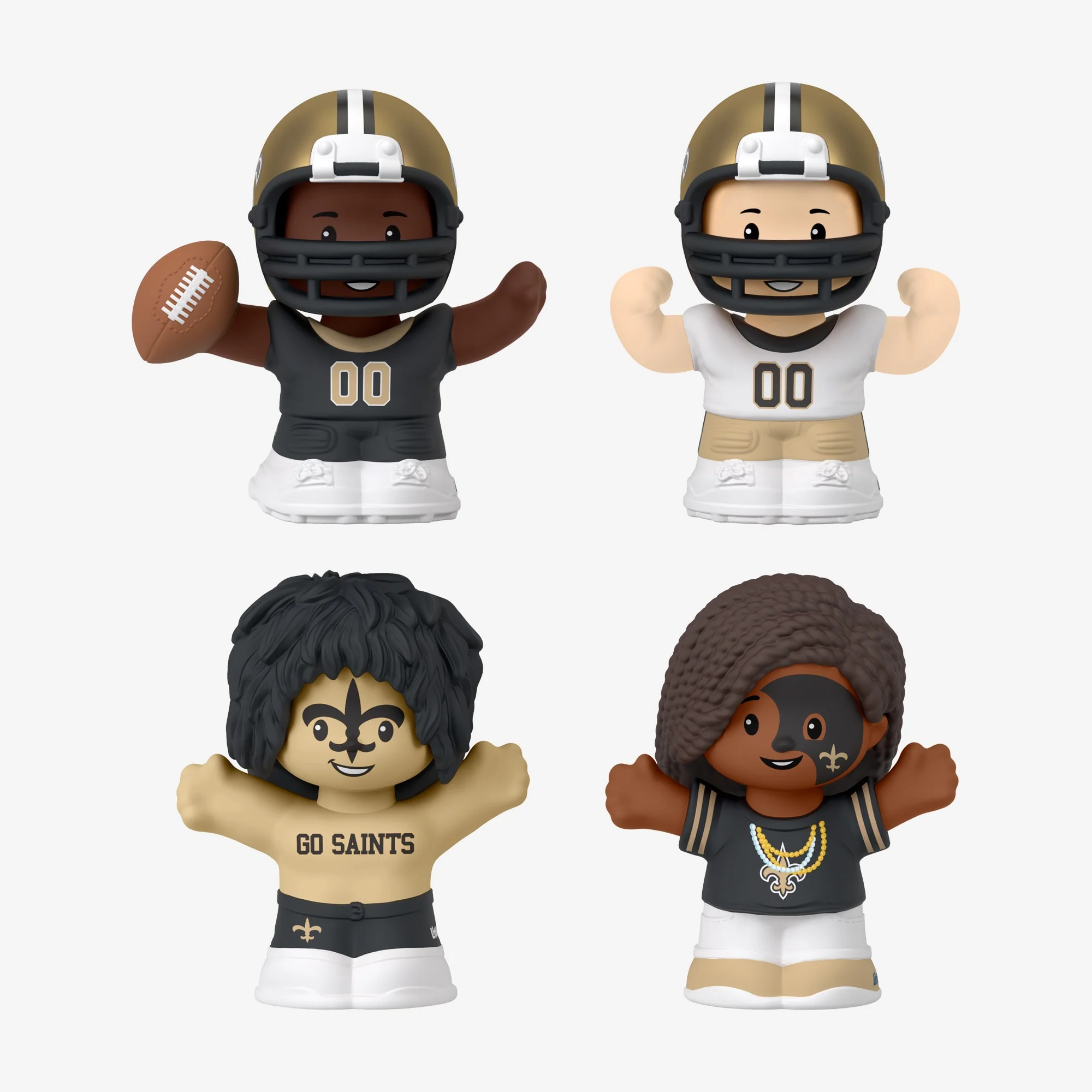 Mattel Creations Little People Collector x NFL New Orleans Saints Set