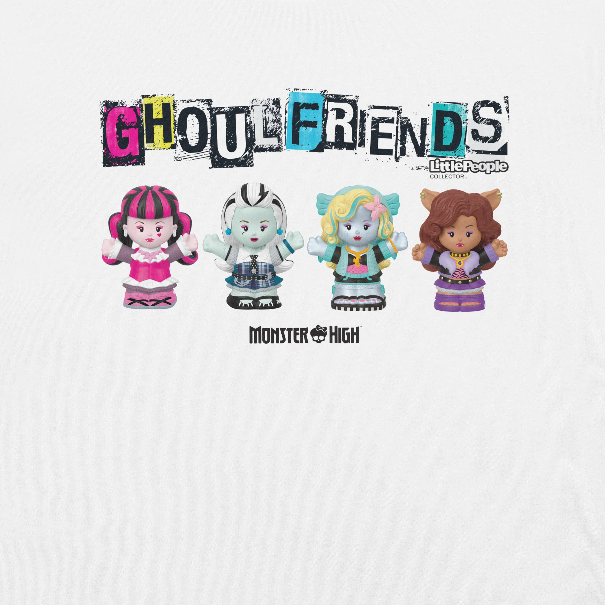 Mattel Creations Little People Collector Monster High White T-Shirt