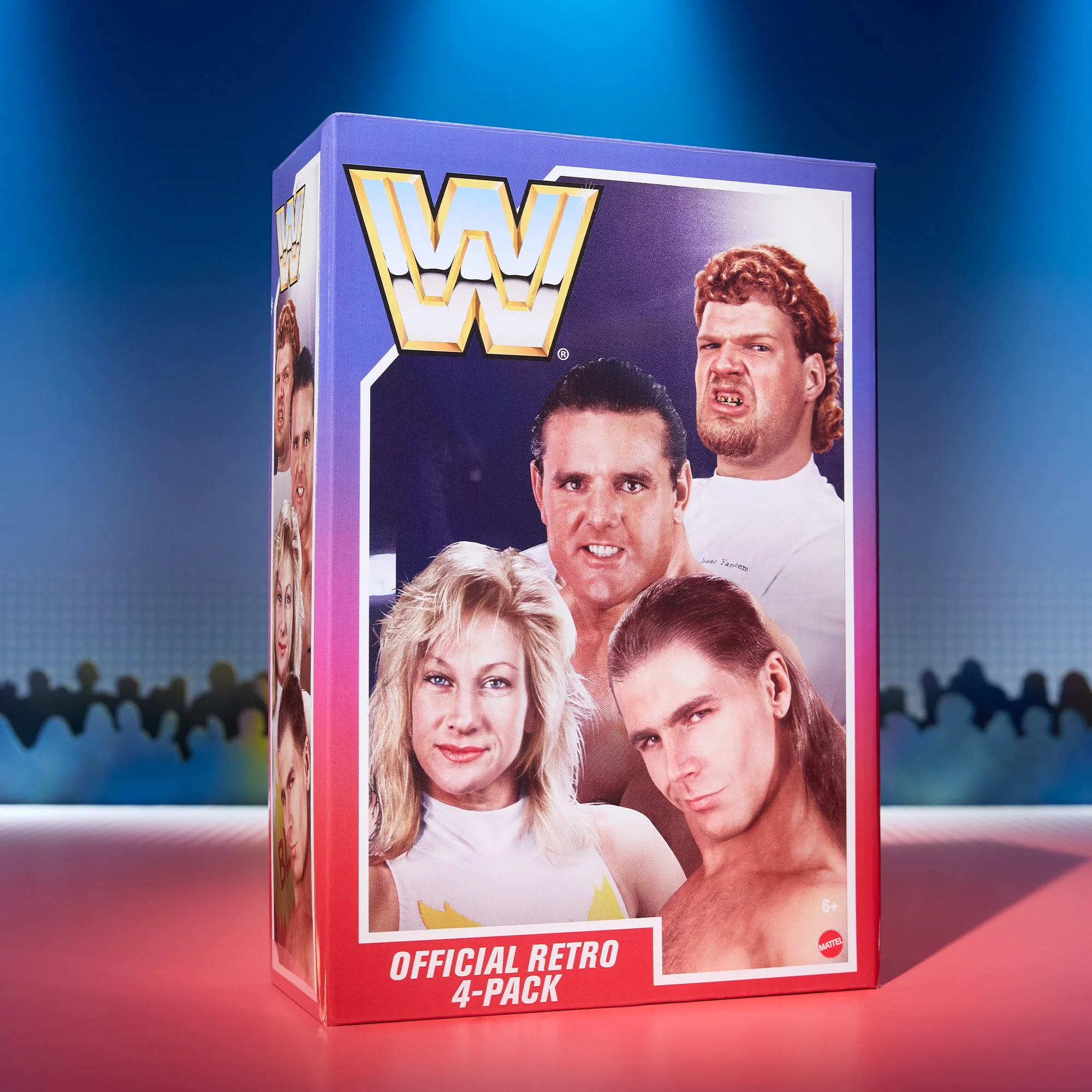Mattel Creations WWE Retro Action Figure 4-Pack Bundle