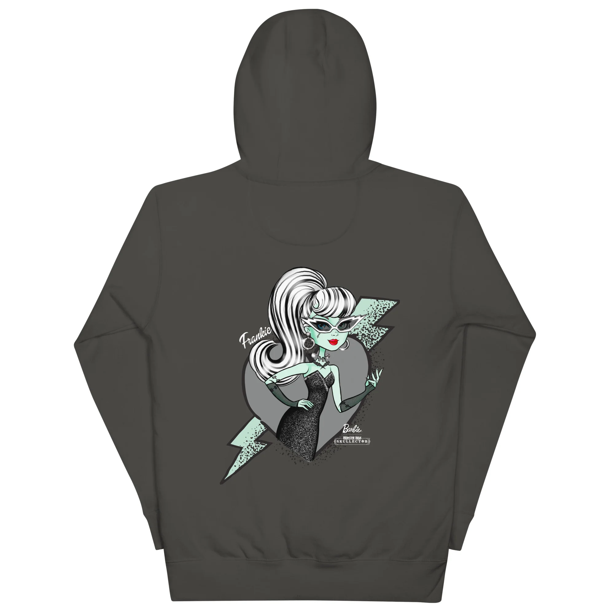 Mattel Creations Monster High Barbie Frankie Barbie Gray Hoodie