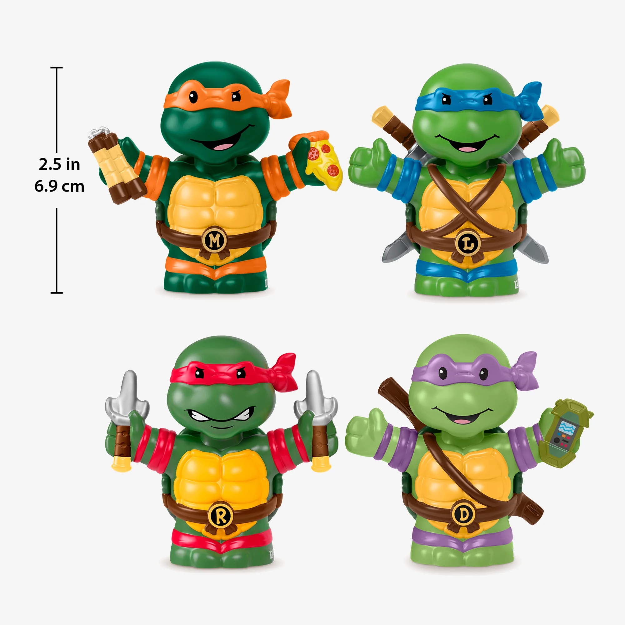 Mattel Creations Little People Collector Teenage Mutant Ninja Turtles Special Edition Set