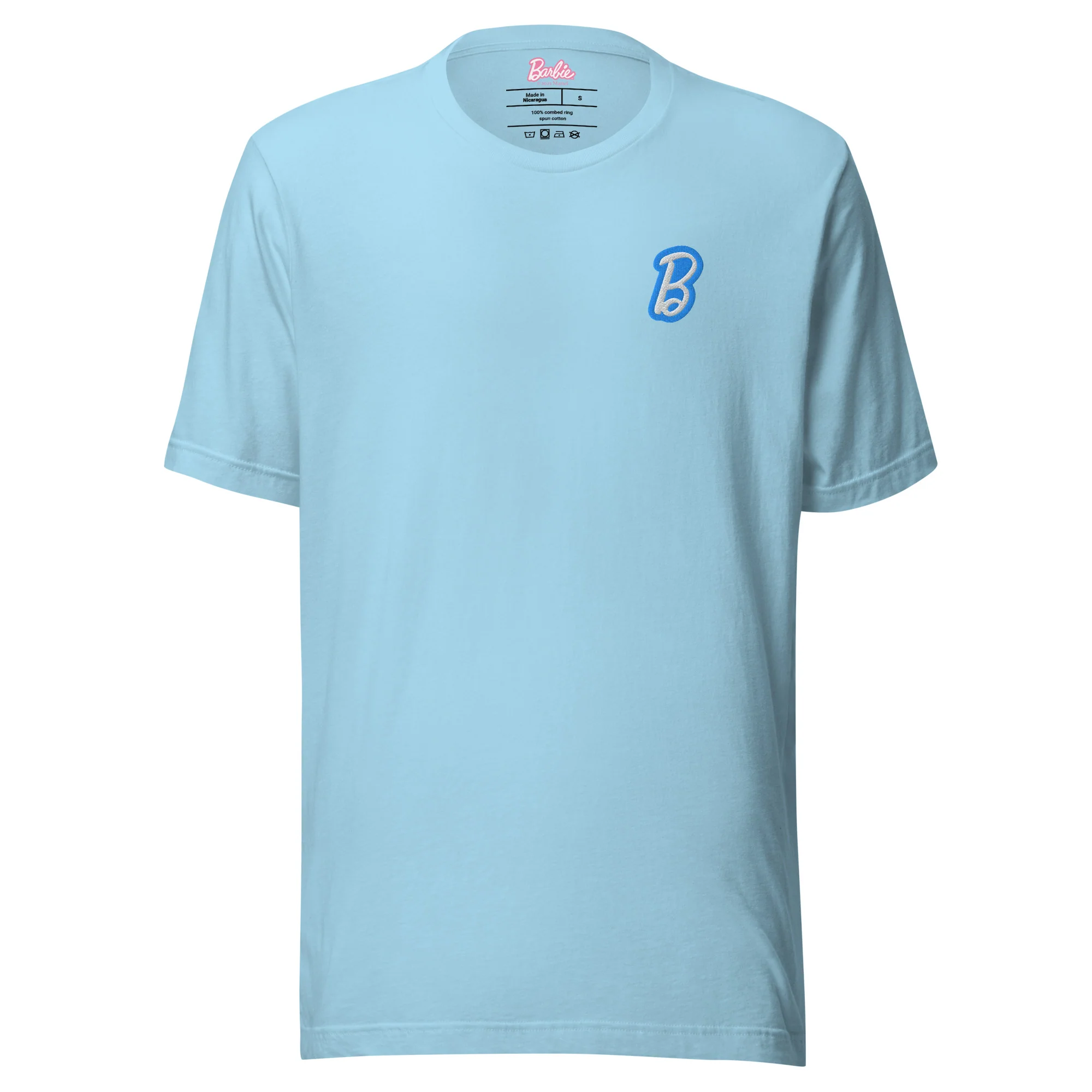 Mattel Creations Barbie Enjoy the Ride Embroidered Cutie Blue T-Shirt