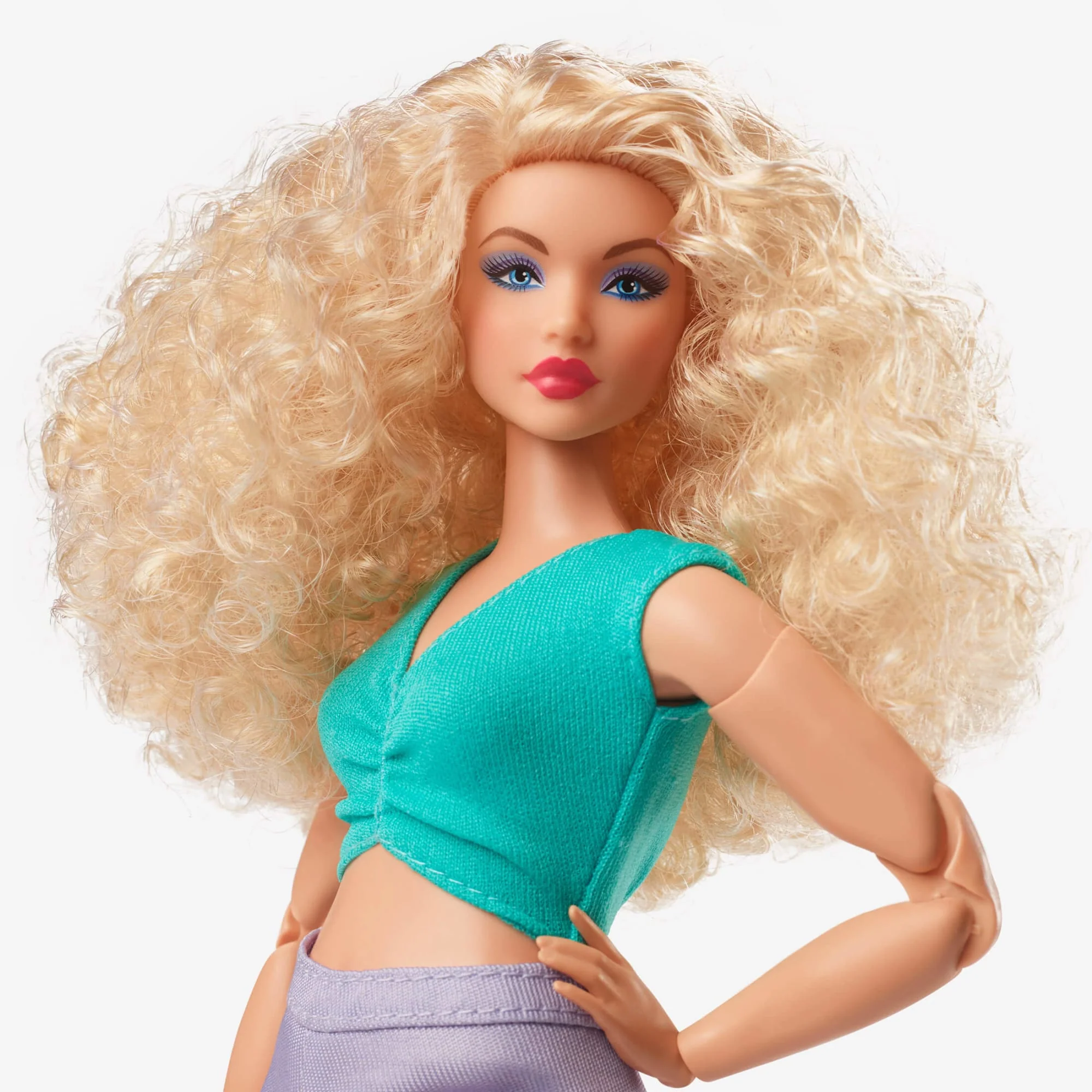 Mattel Creations Barbie Looks Doll (Curvy, Curly Blonde Hair)