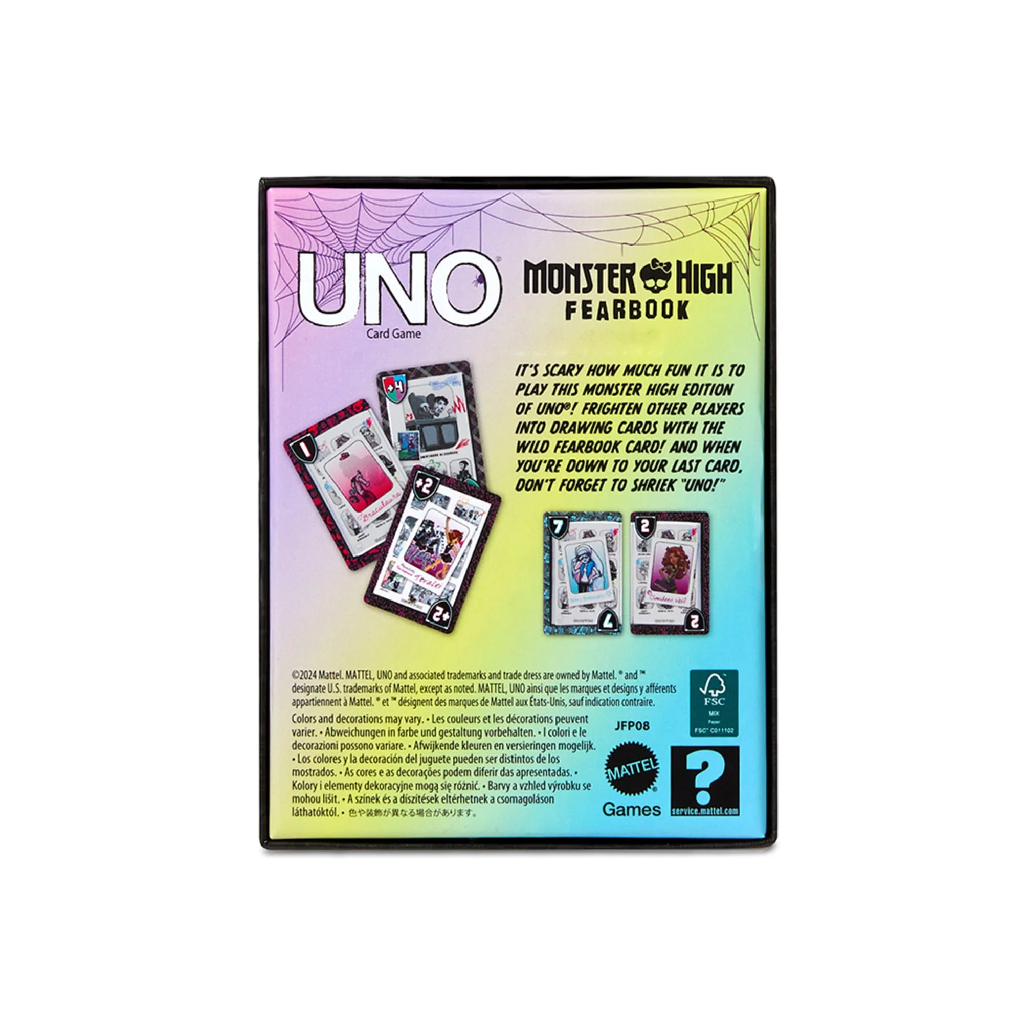 Mattel Creations UNO Fandom Monster High Fearbook Deck