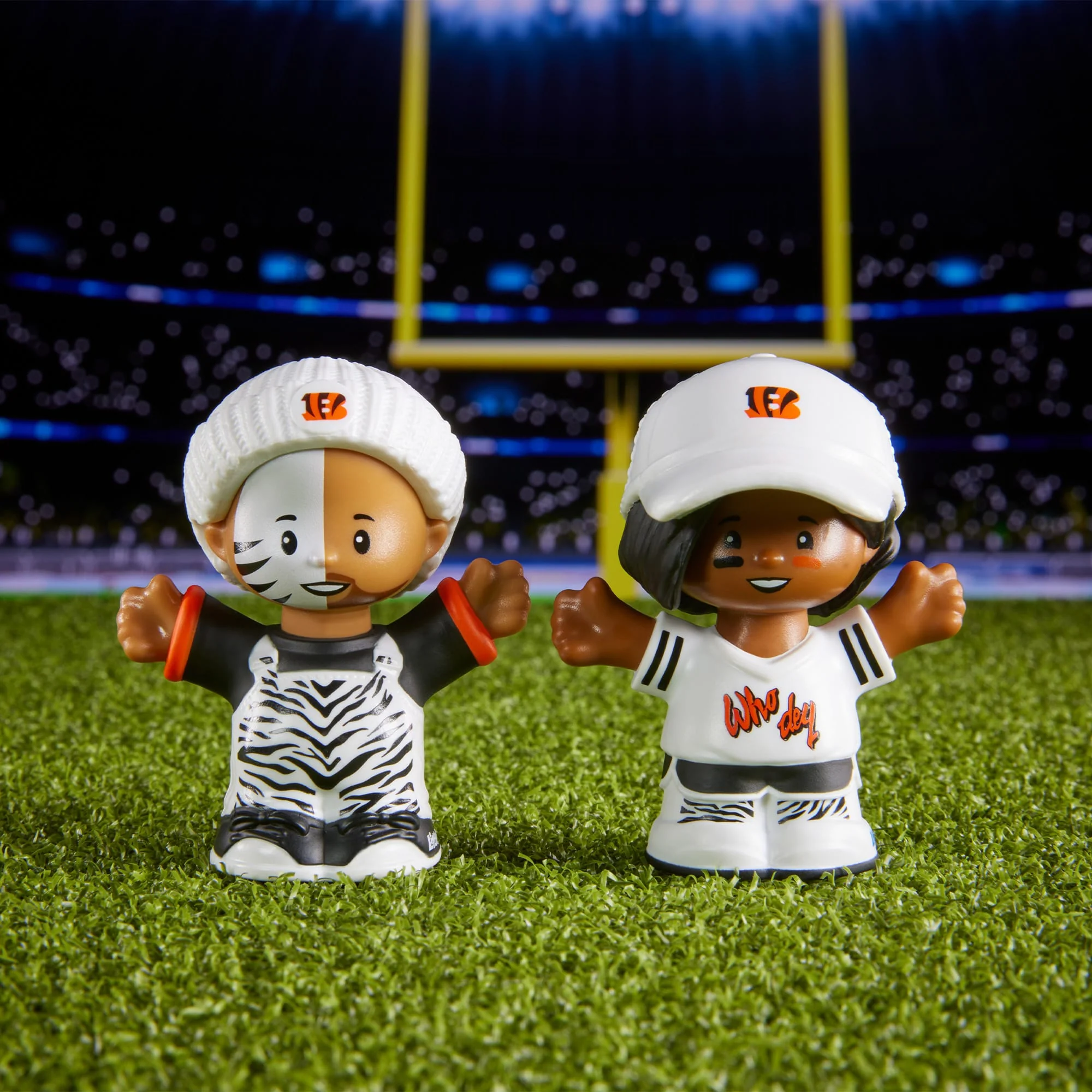 Mattel Creations Little People Collector Cincinnati Bengals Alternate Jersey Figure Set