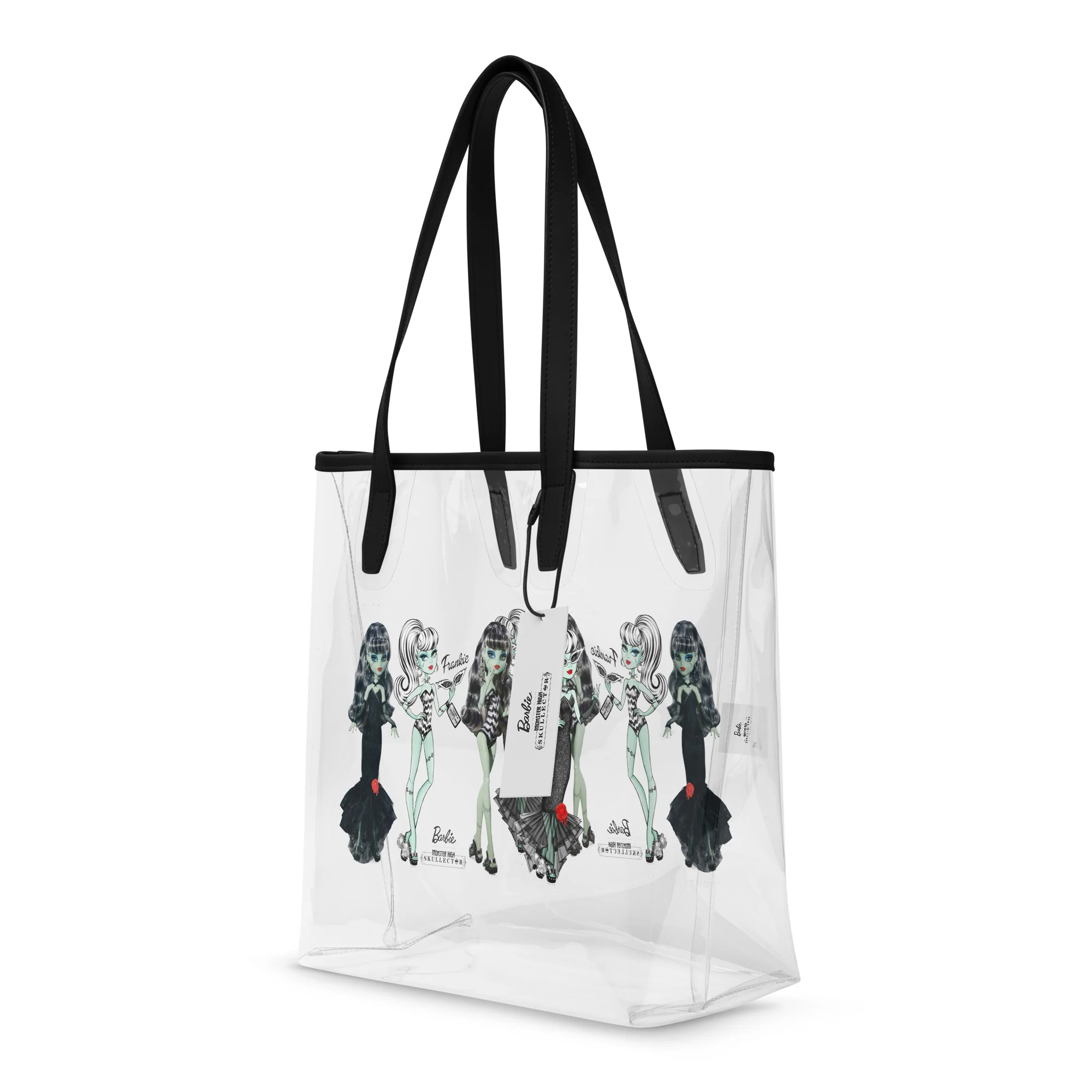 Mattel Creations Monster High Barbie Frankie Barbie Clear Tote