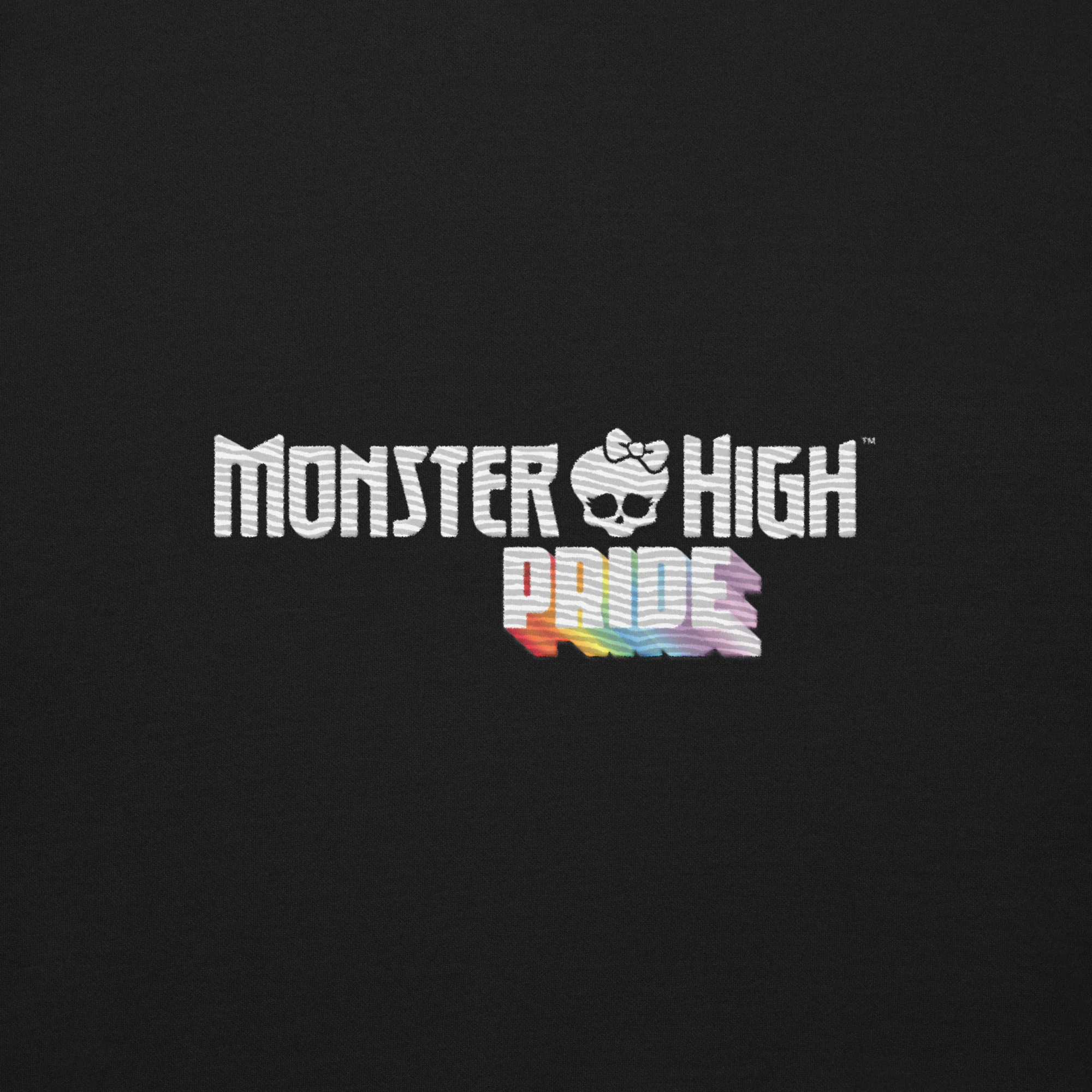 Mattel Creations Monster High Pride Kieran & Spelldon Black Sweatshirt