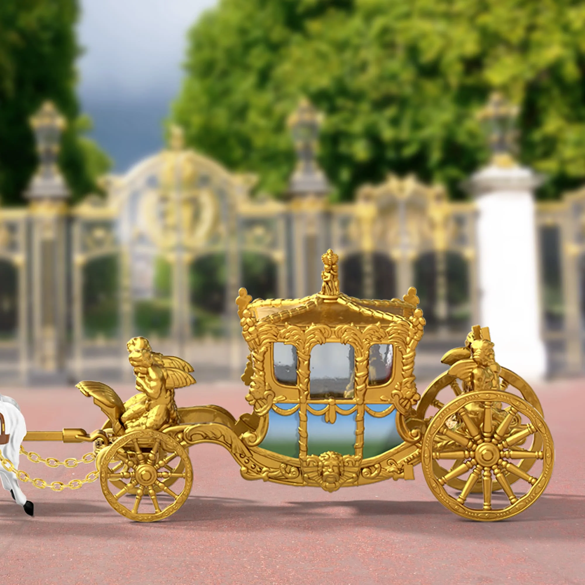 Mattel Creations Matchbox Collectors Coronation Gold State Coach