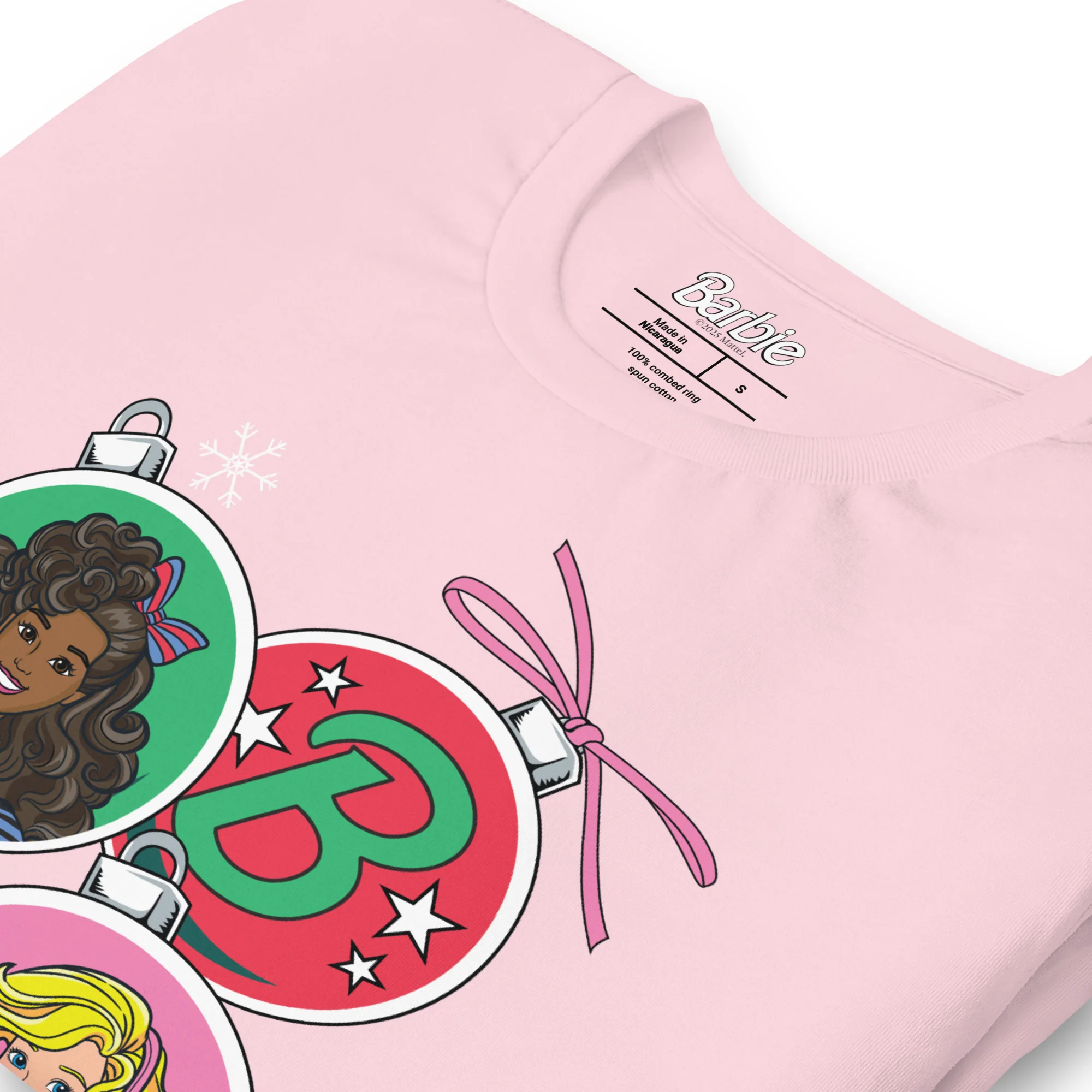 Mattel Creations Barbie Holiday Ornaments Pink T-shirt