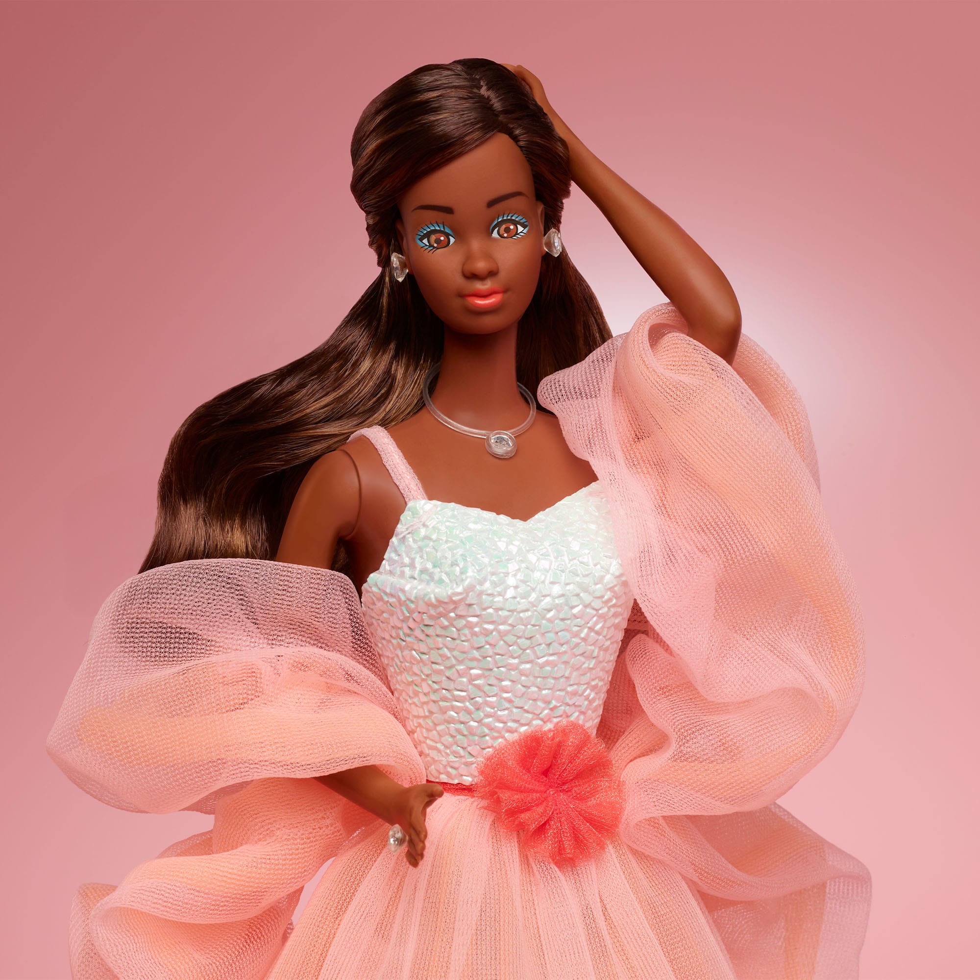 Mattel Creations Peaches 'n Cream Barbie Doll, Brown Hair