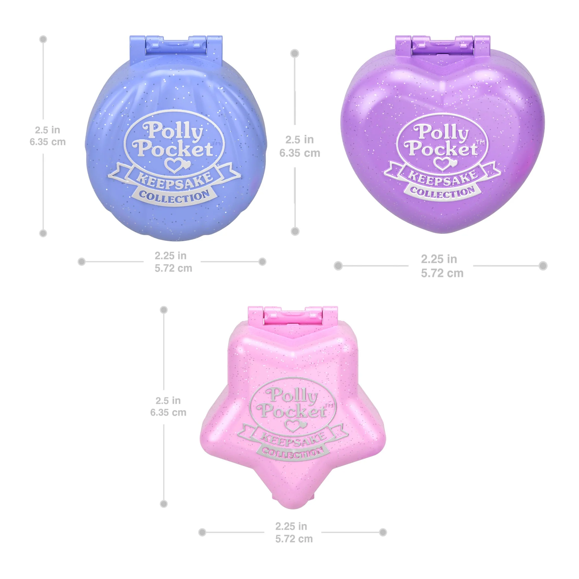 Mattel Creations Polly Pocket Collector, Heritage Ring Box 3 Pack