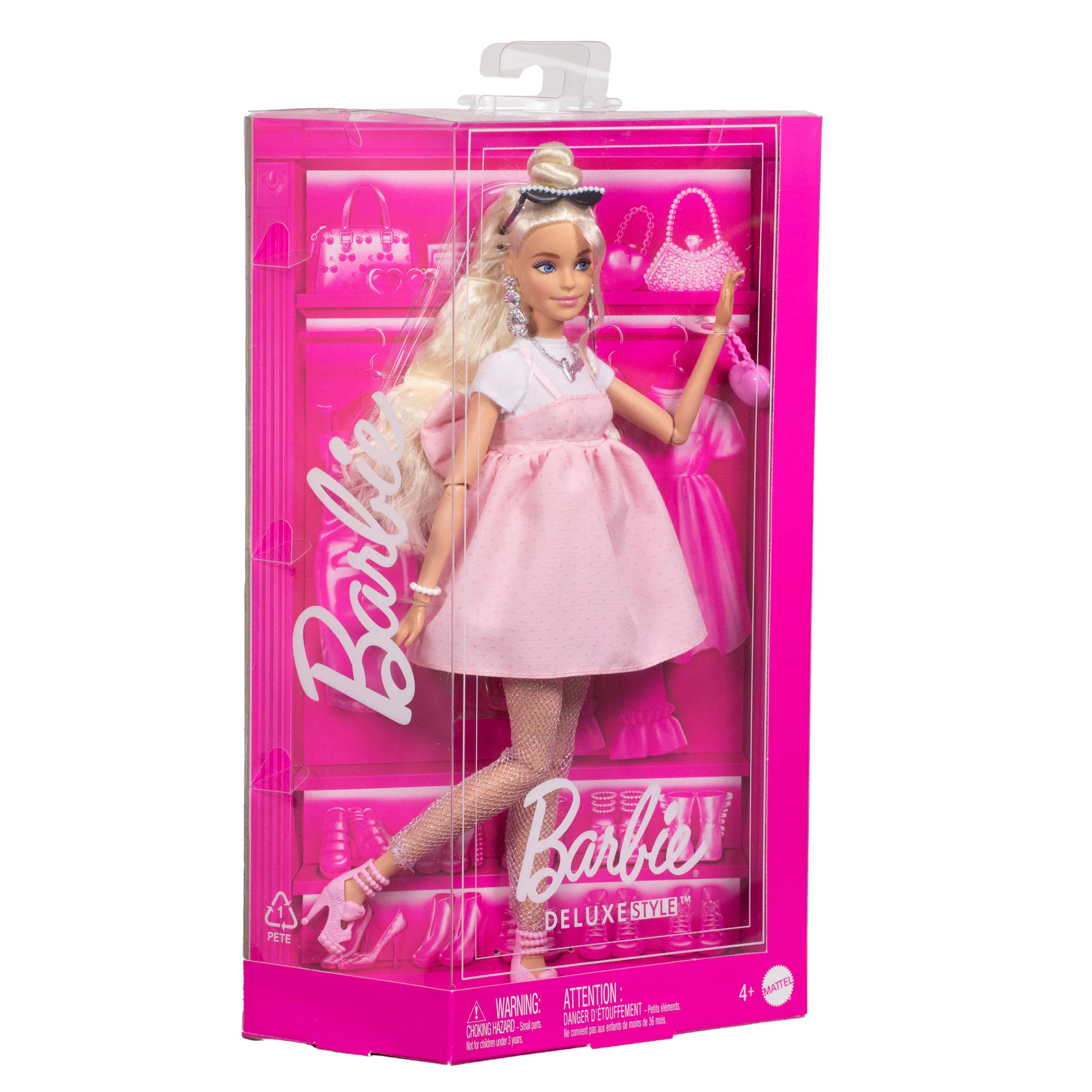 Mattel Creations Barbie Deluxe Style Doll #3 in Pastel Pink Barbiecore Dress