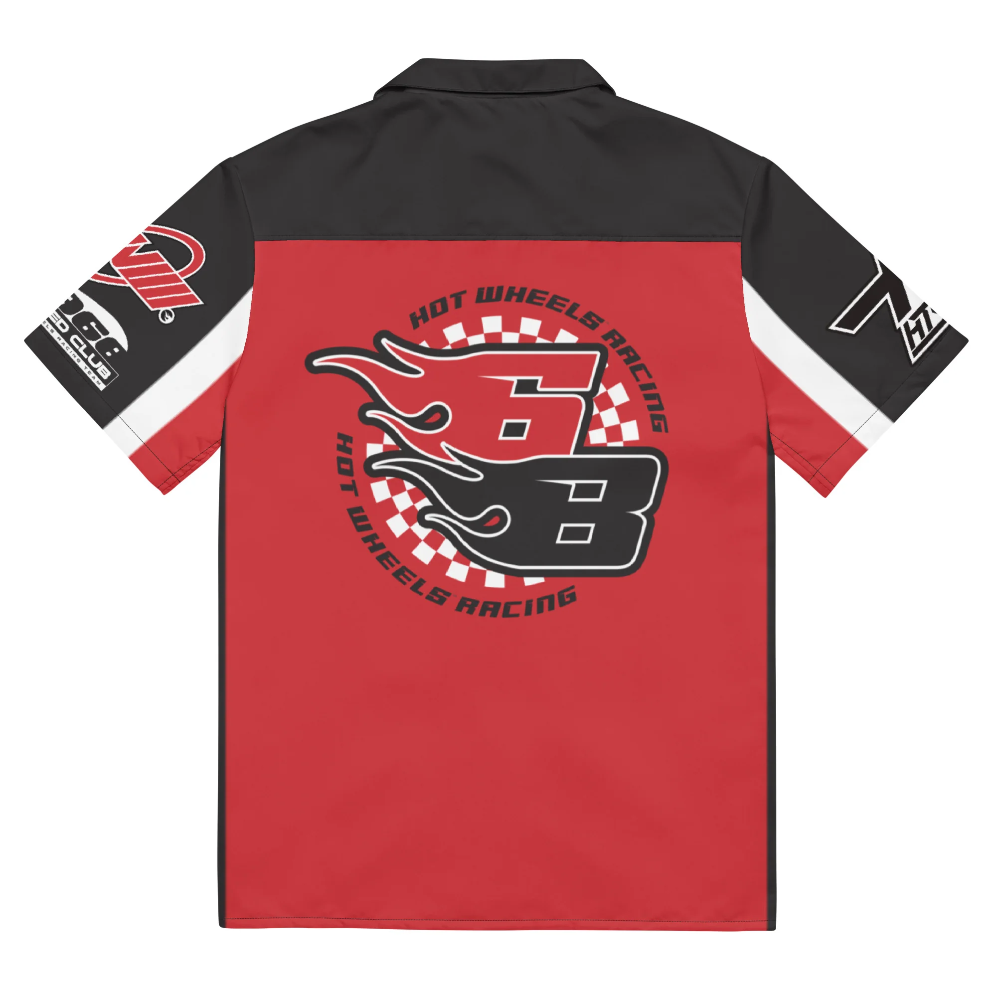 Mattel Creations Hot Wheels Racing Red Mechanic Shirt